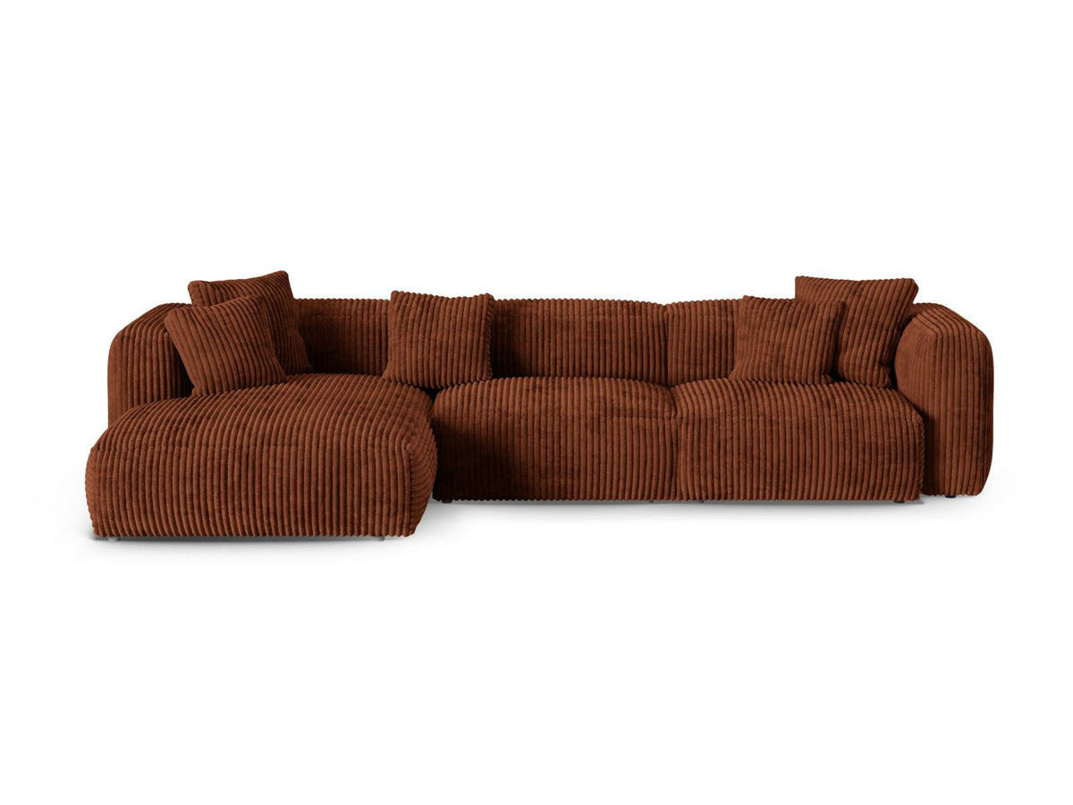 3-Sitzer Ecksofa links modular XL Martina in Brick-Tilia präsentiert im Onlineshop von KAQTU Design AG. Ecksofa links ist von Micadoni