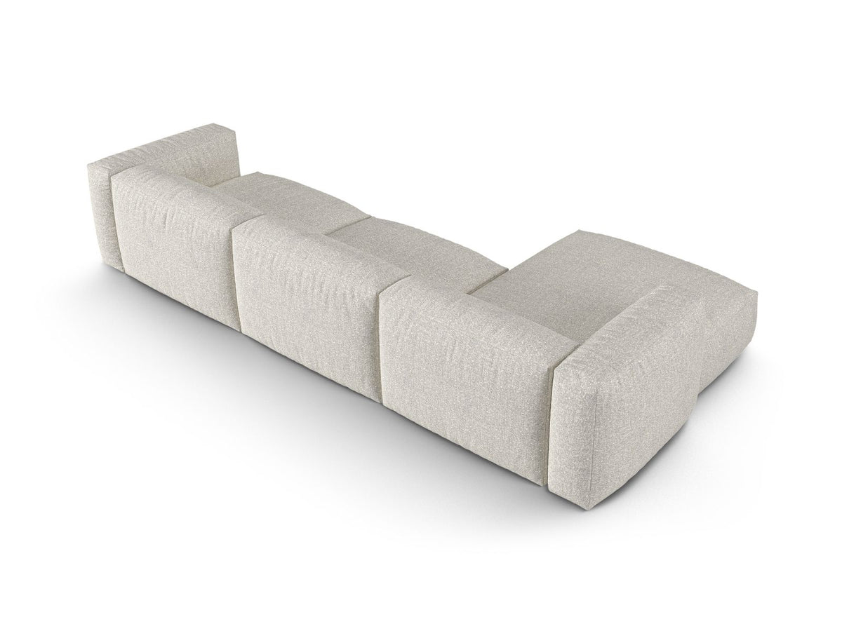 3-Sitzer Modular Ecksofa links XL Martina in Grey Beige Melange-Monet präsentiert im Onlineshop von KAQTU Design AG. Ecksofa links ist von Micadoni