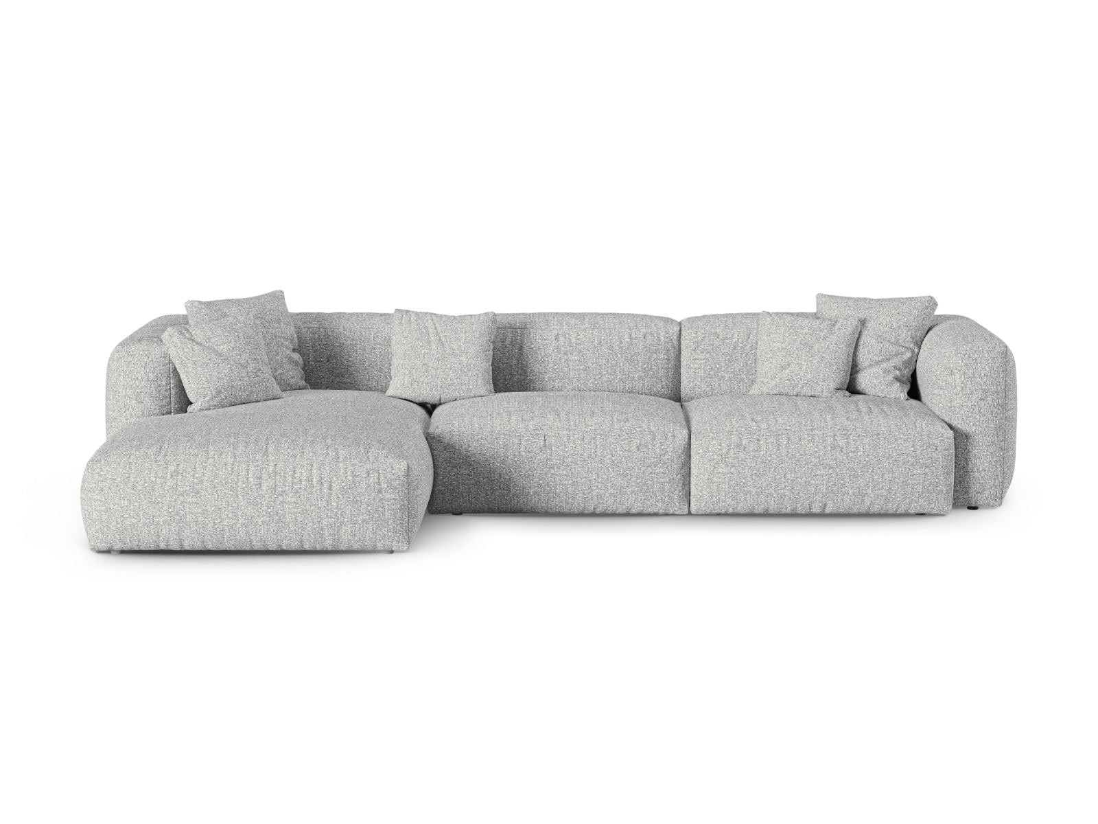 3-Sitzer Modular Ecksofa links XL Martina in Silver-Monet präsentiert im Onlineshop von KAQTU Design AG. Ecksofa links ist von Micadoni