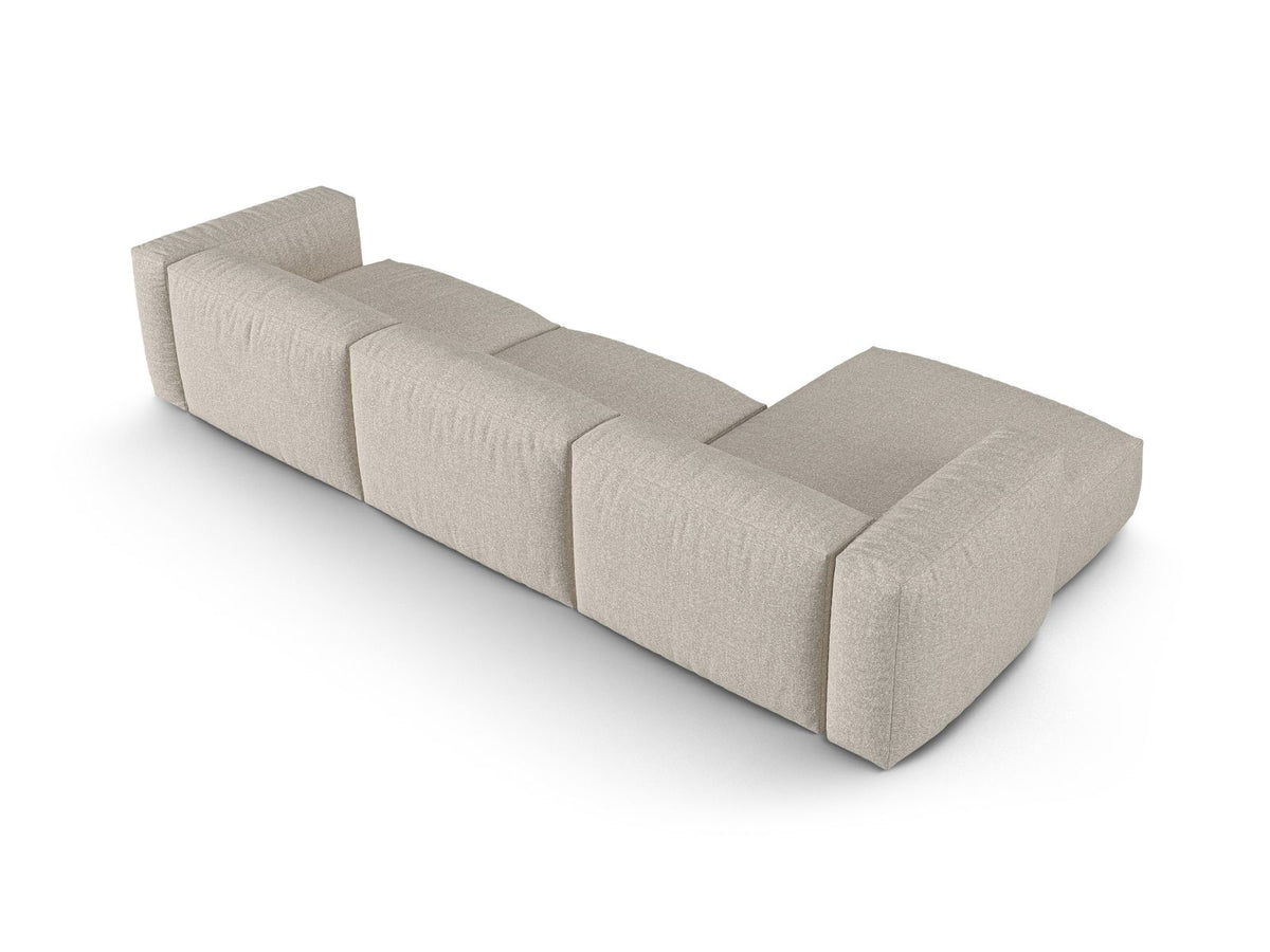 3-Sitzer Modular Ecksofa links XL Martina in Beige-Monet präsentiert im Onlineshop von KAQTU Design AG. Ecksofa links ist von Micadoni