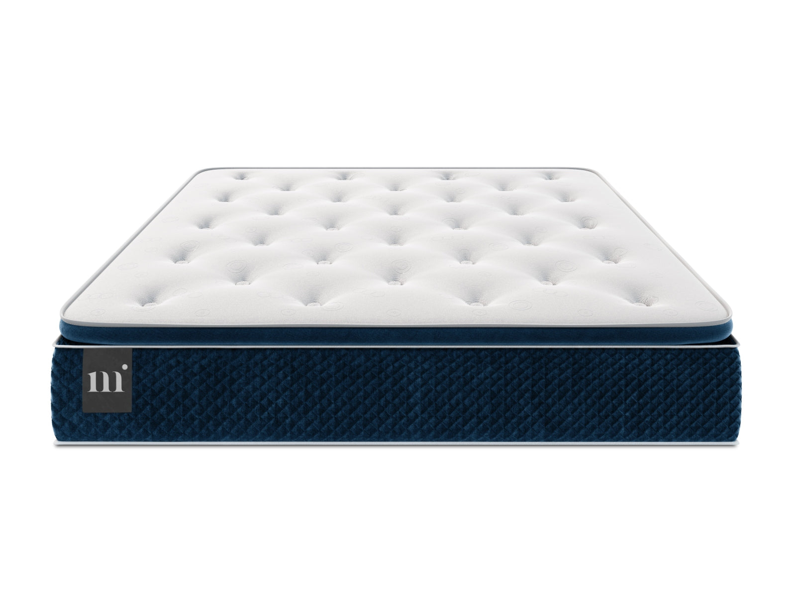 Beni Pocket Spring Matratze in White und Blue-Primo/Monolith präsentiert im Onlineshop von KAQTU Design AG. Matratze ist von Micadoni