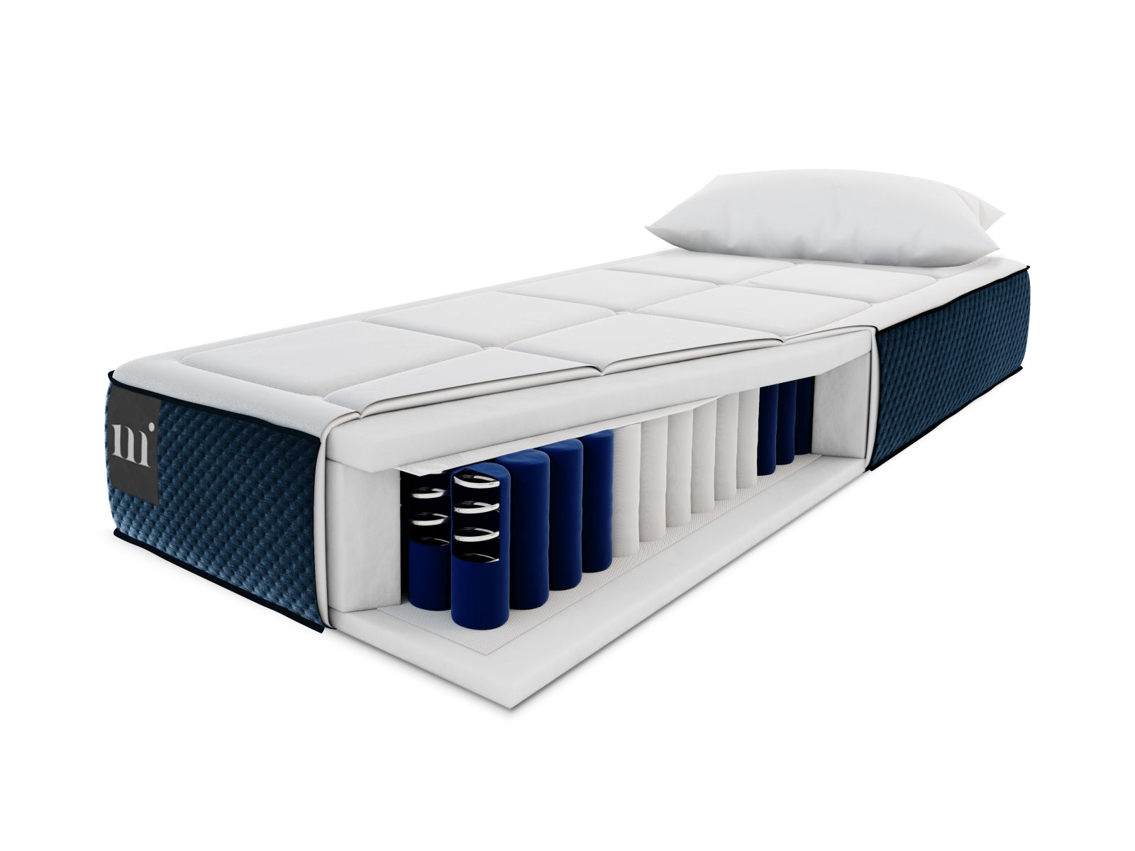 Sidi Pocket Spring Matratze von Micadoni, bietet hervorragende Unterstützung und Atmungsaktivität für erholsamen Schlaf.