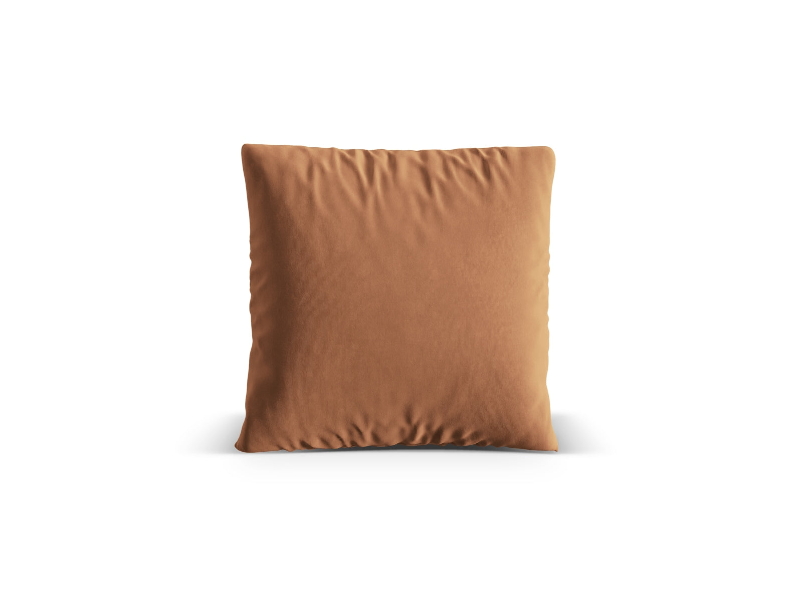 Elegantes Nuria Velour Kissen in honigfarbener Ausführung, ideal für stilvolle Wohnräume. Hochwertige Textur und modernes Design von Micadoni.