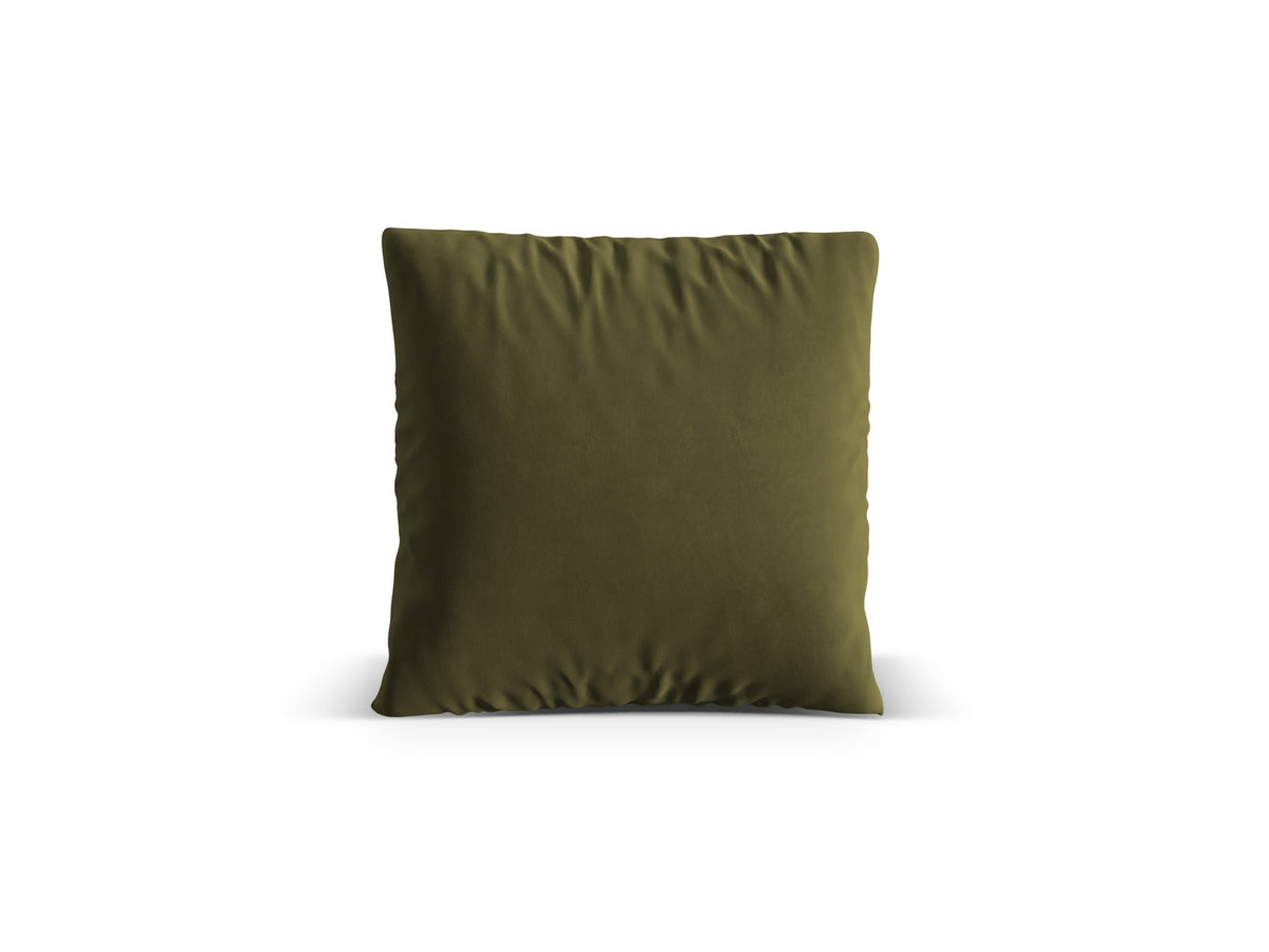 Nuria Velour Pillow in Moss Green Melange-Paris präsentiert im Onlineshop von KAQTU Design AG. Deko Kissen ist von Micadoni