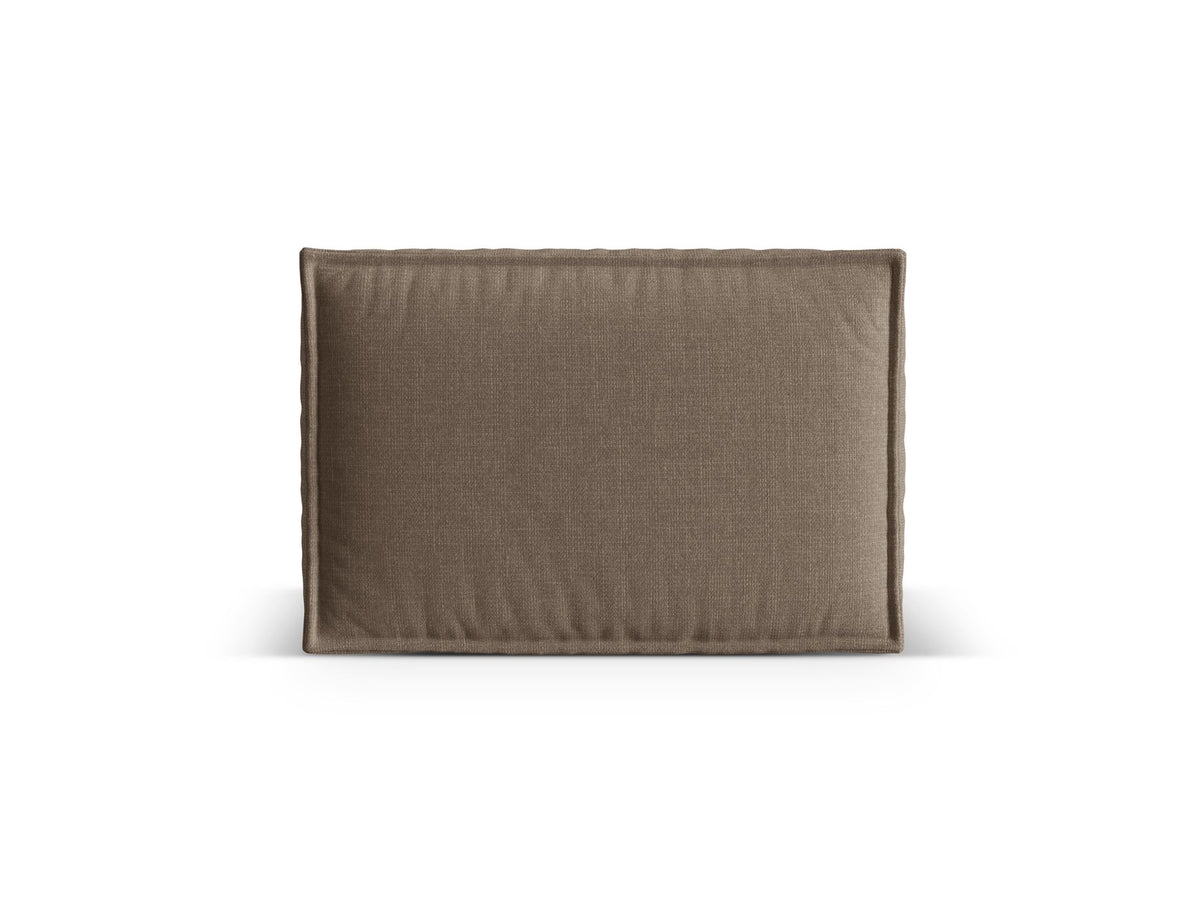Beiges Deko Kissen Nuria von Micadoni aus meliertem Liberty Stoff, rechteckige Form, Masse 60x19x40 cm.