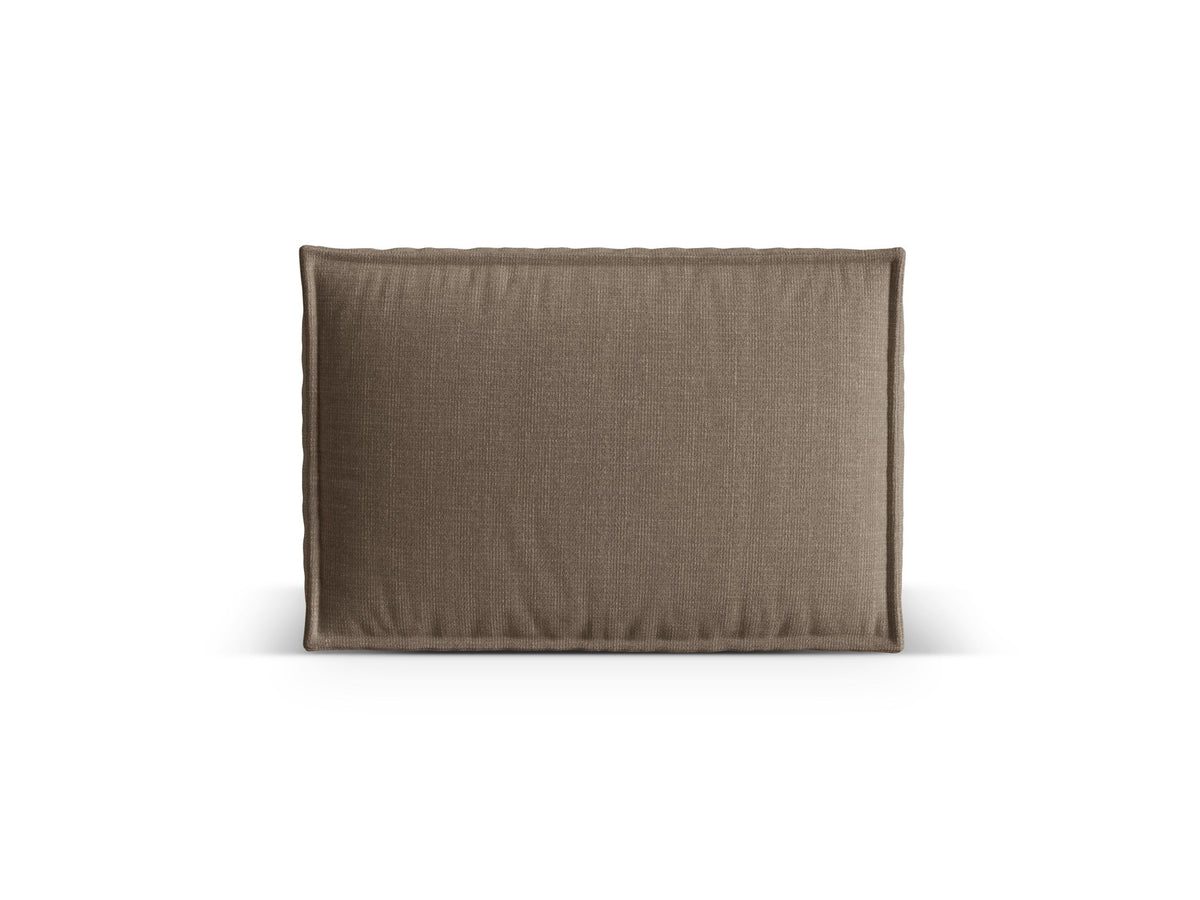 Beige Dekokissen Nuria von Micadoni mit meliertem Liberty Stoffbezug in rechteckiger Form, Masse 60 x 26 x 40 cm.