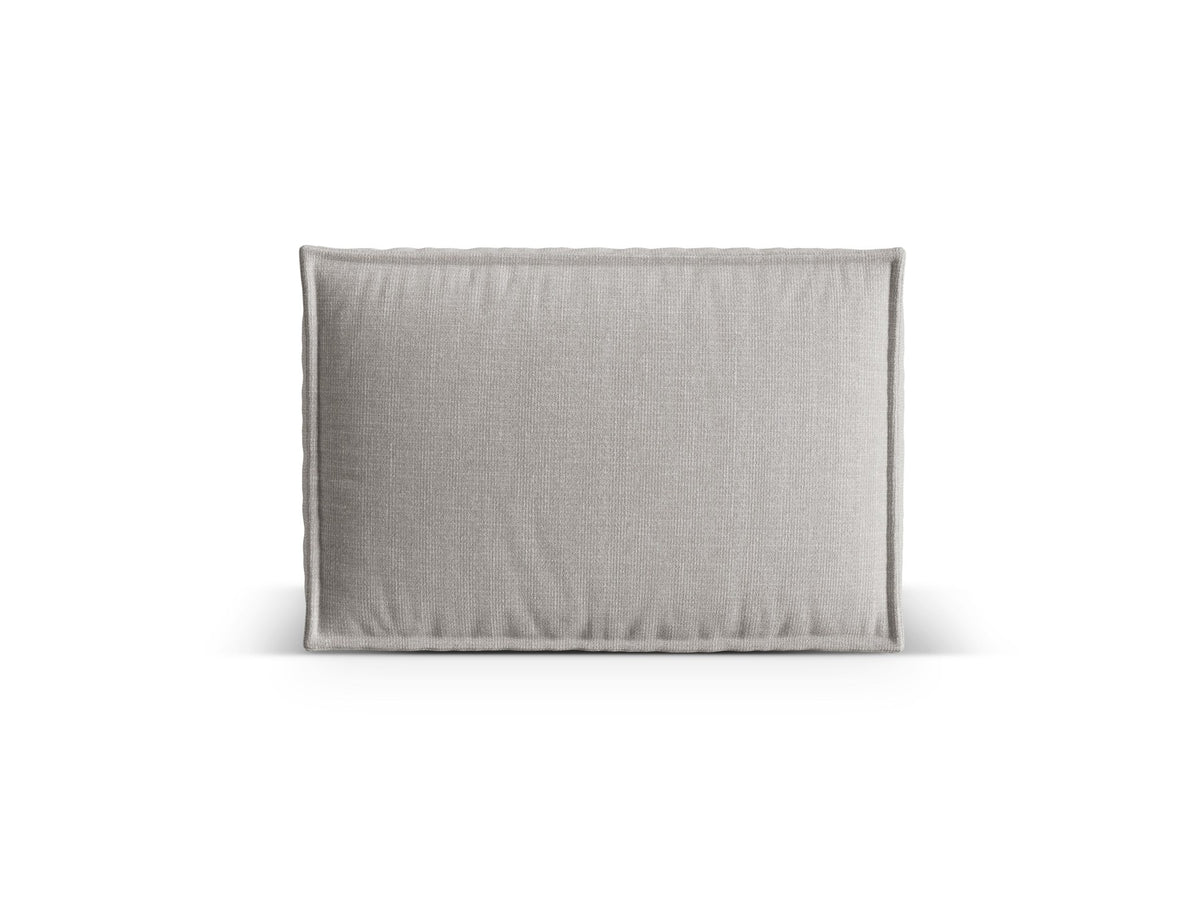 Beige Dekokissen Nuria von Micadoni mit meliertem Liberty Stoffbezug in rechteckiger Form, Masse 60 x 26 x 40 cm.
