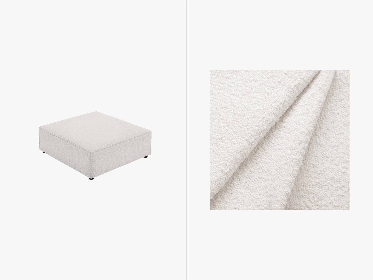 Jodie Boucle Pouf 1 Sitz in White-Baloo präsentiert im Onlineshop von KAQTU Design AG. Pouf ist von Micadoni