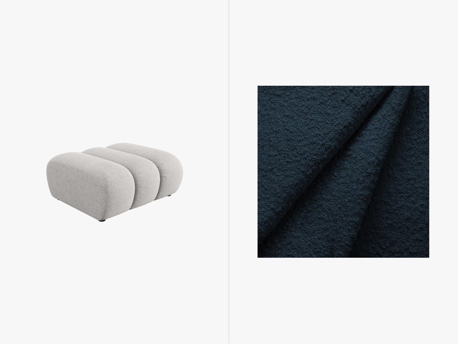 Lupine Pouf 1 Sitz in Dark Blue präsentiert im Onlineshop von KAQTU Design AG. Pouf ist von Micadoni