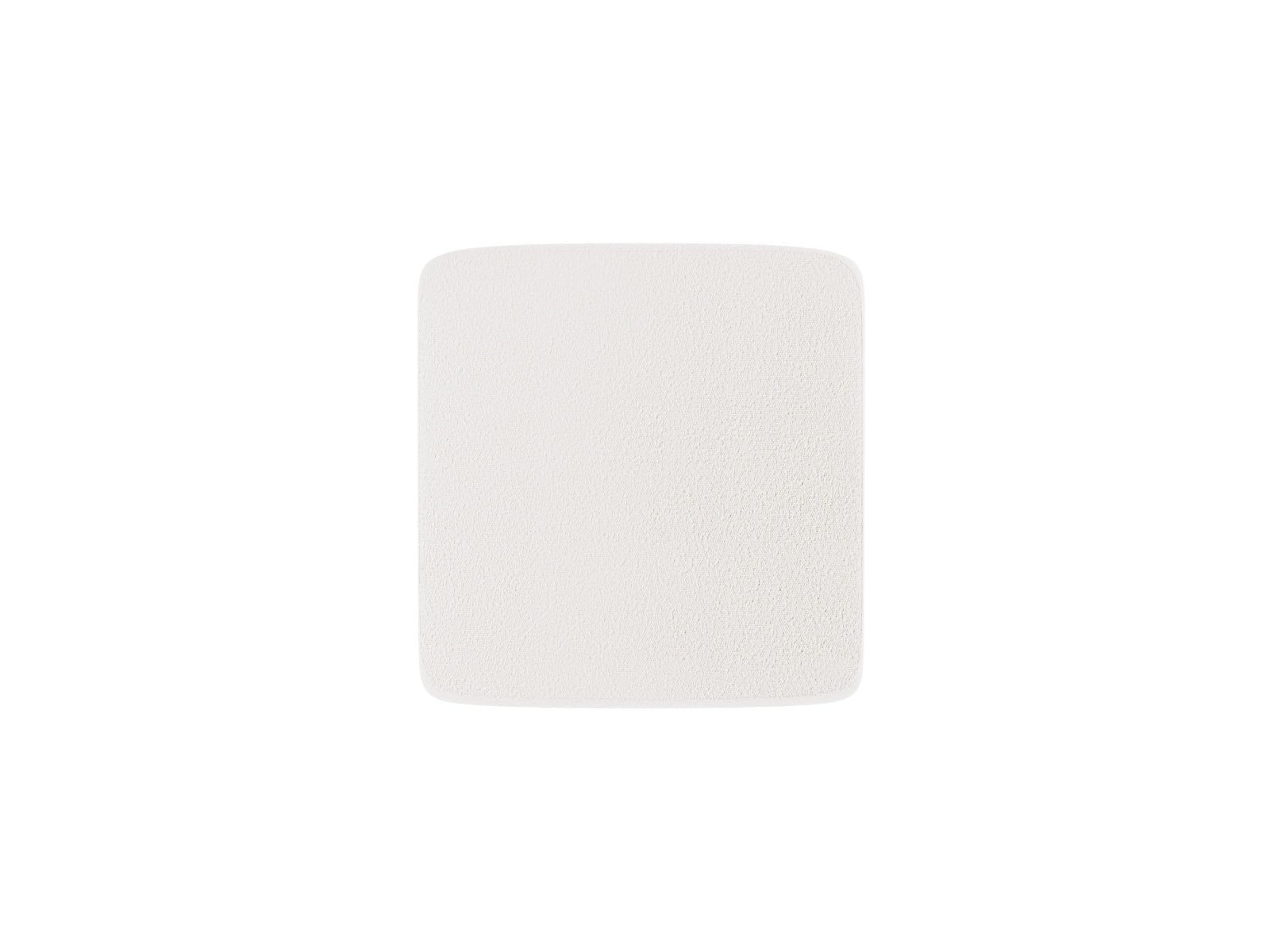 Stylischer Miley Boucle Pouf in sanftem Weiß, perfekt als zusätzlicher Sitzplatz oder als dekoratives Highlight in Ihrem Wohnraum.