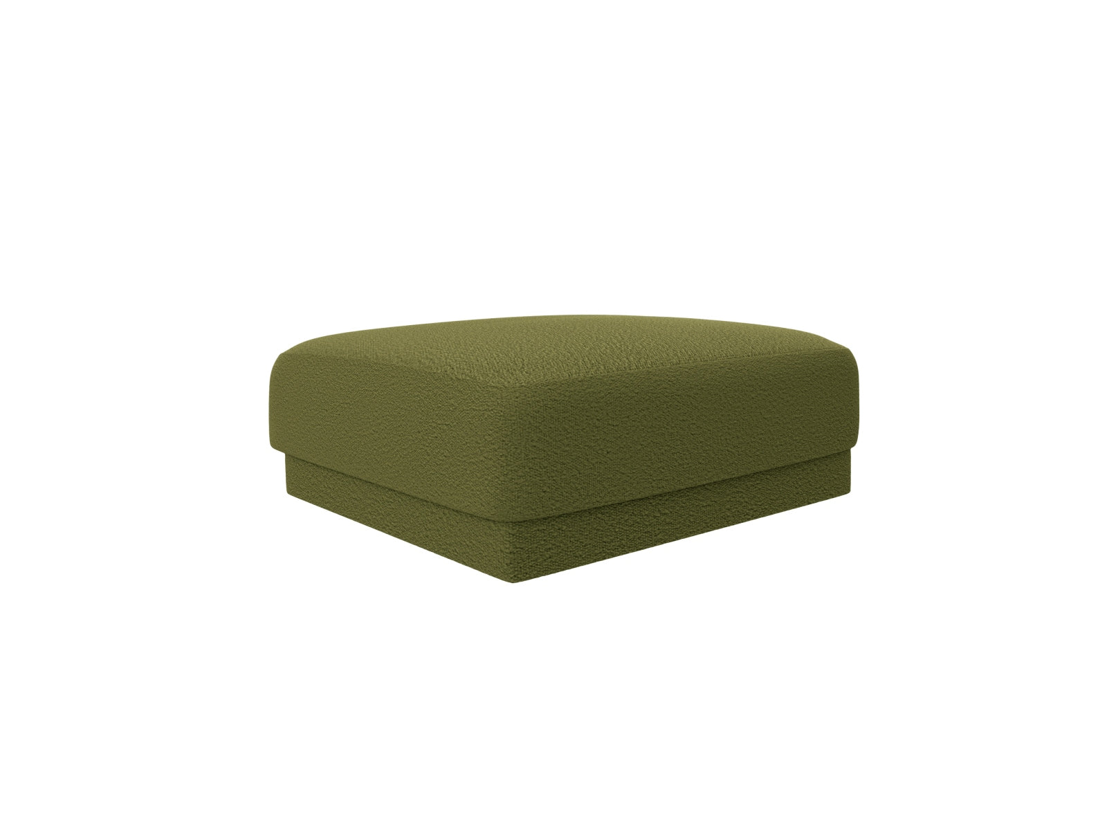 Miley Boucle Pouf 1 Sitz in Dark Olive Green-Baloo präsentiert im Onlineshop von KAQTU Design AG. Pouf ist von Micadoni