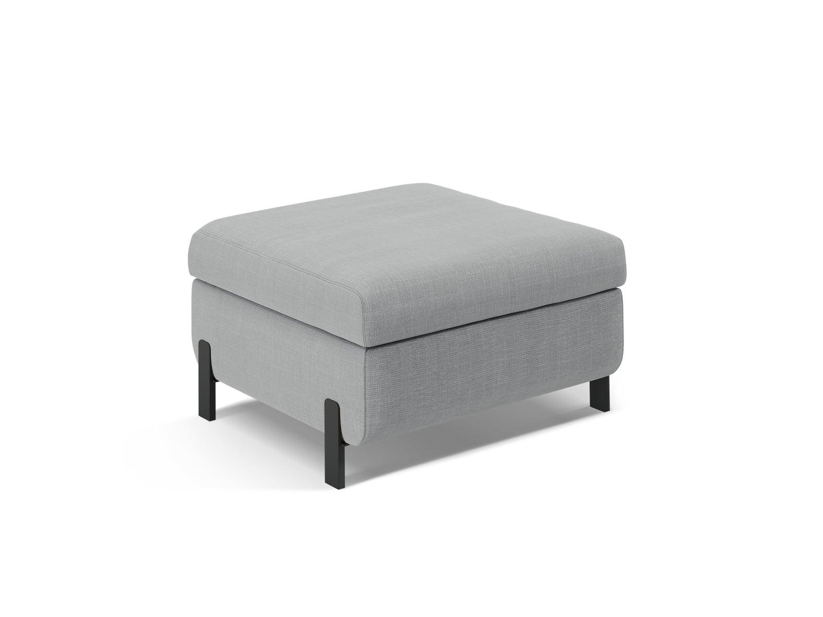 Gloria Pouf with Box 1 Sitzer in Light Grey präsentiert im Onlineshop von KAQTU Design AG. Modulares Sofa ist von Micadoni
