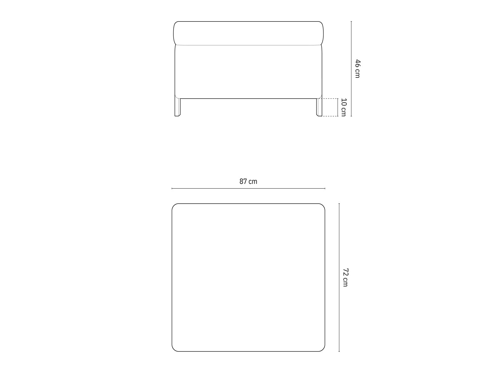 Erleben Sie den stilvollen Gloria Pouf mit Box von Micadoni – ein eleganter 1-Sitzer, der Komfort und praktischen Stauraum vereint.