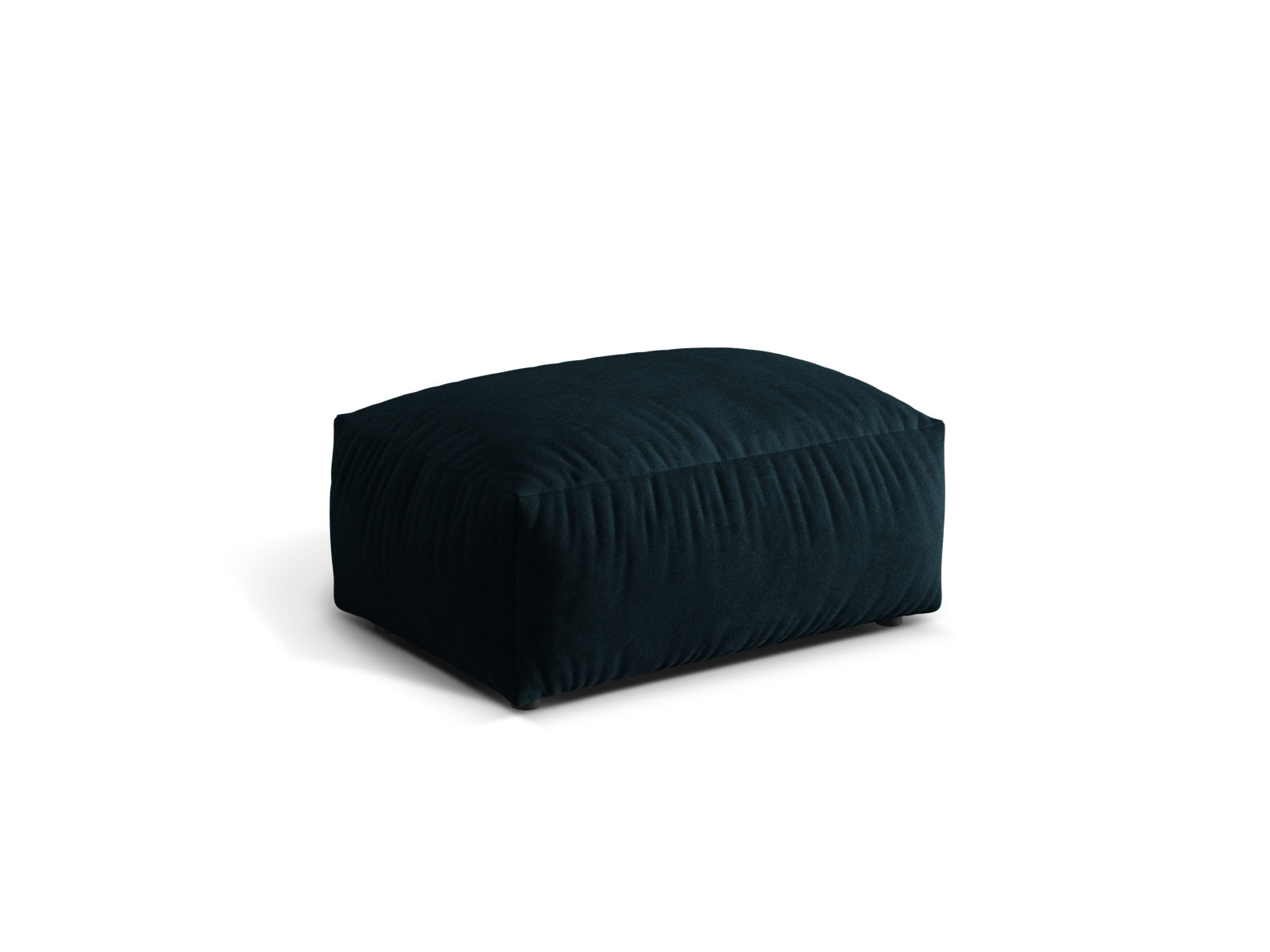Stylischer Martina Pouf in tiefem Petrol, ideal für jeden Raum. Bequem und modern, perfekt als Sitzgelegenheit oder Fußablage.