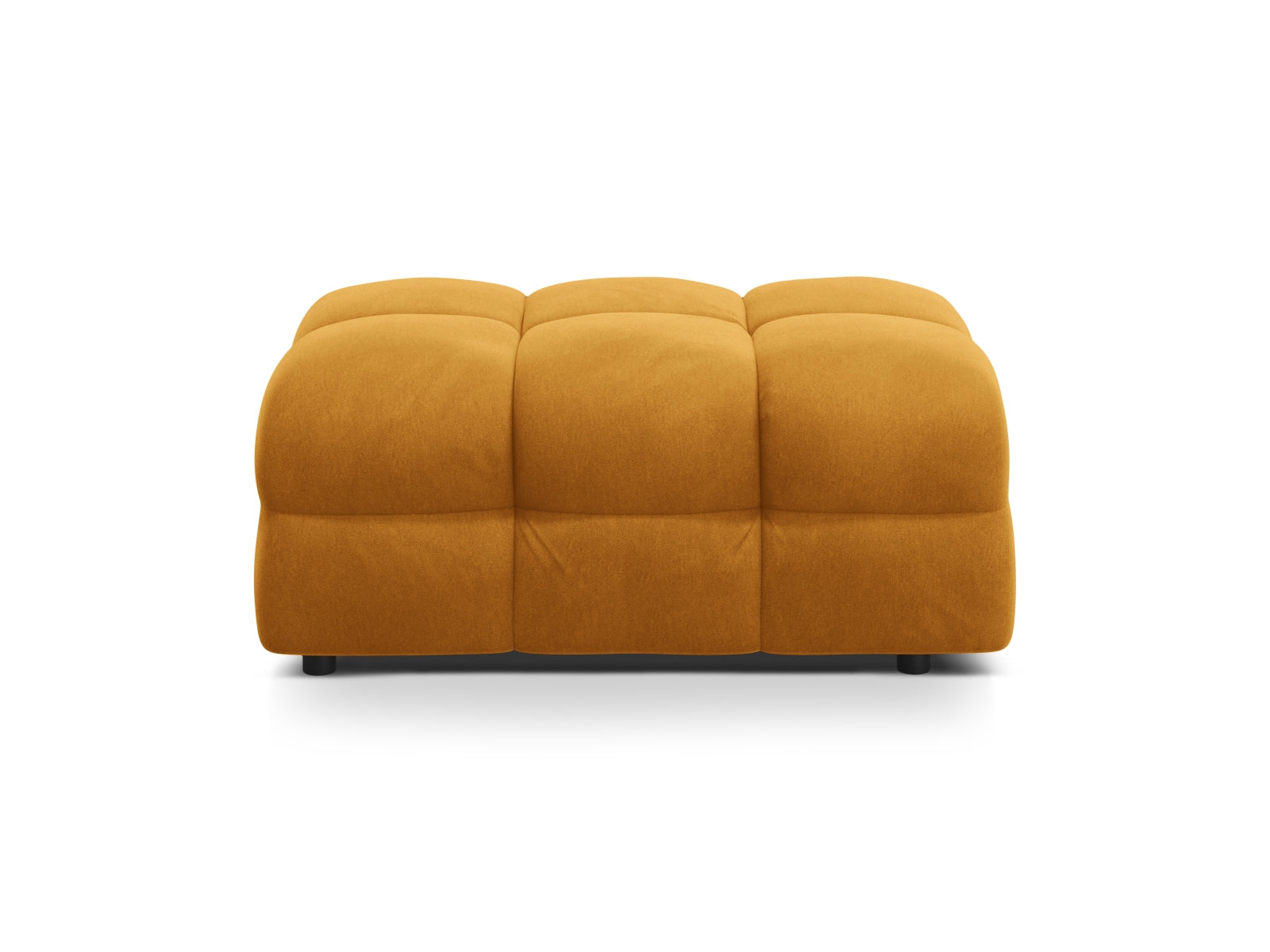 Kendal Velour Pouf 1 Sitzer in Mustard-Magic Velvet präsentiert im Onlineshop von KAQTU Design AG. Modulares Sofa ist von Micadoni
