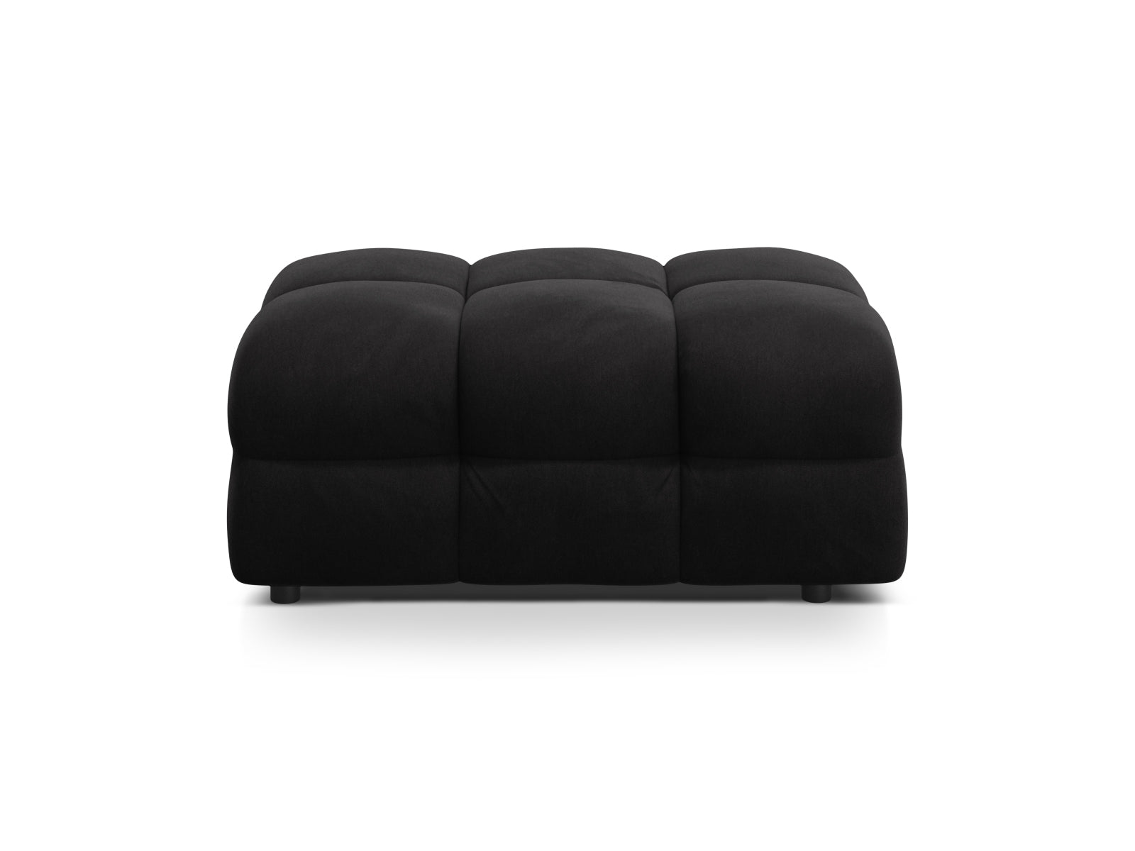 Kendal Velour Pouf 1 Sitzer in Black präsentiert im Onlineshop von KAQTU Design AG. Modulares Sofa ist von Micadoni
