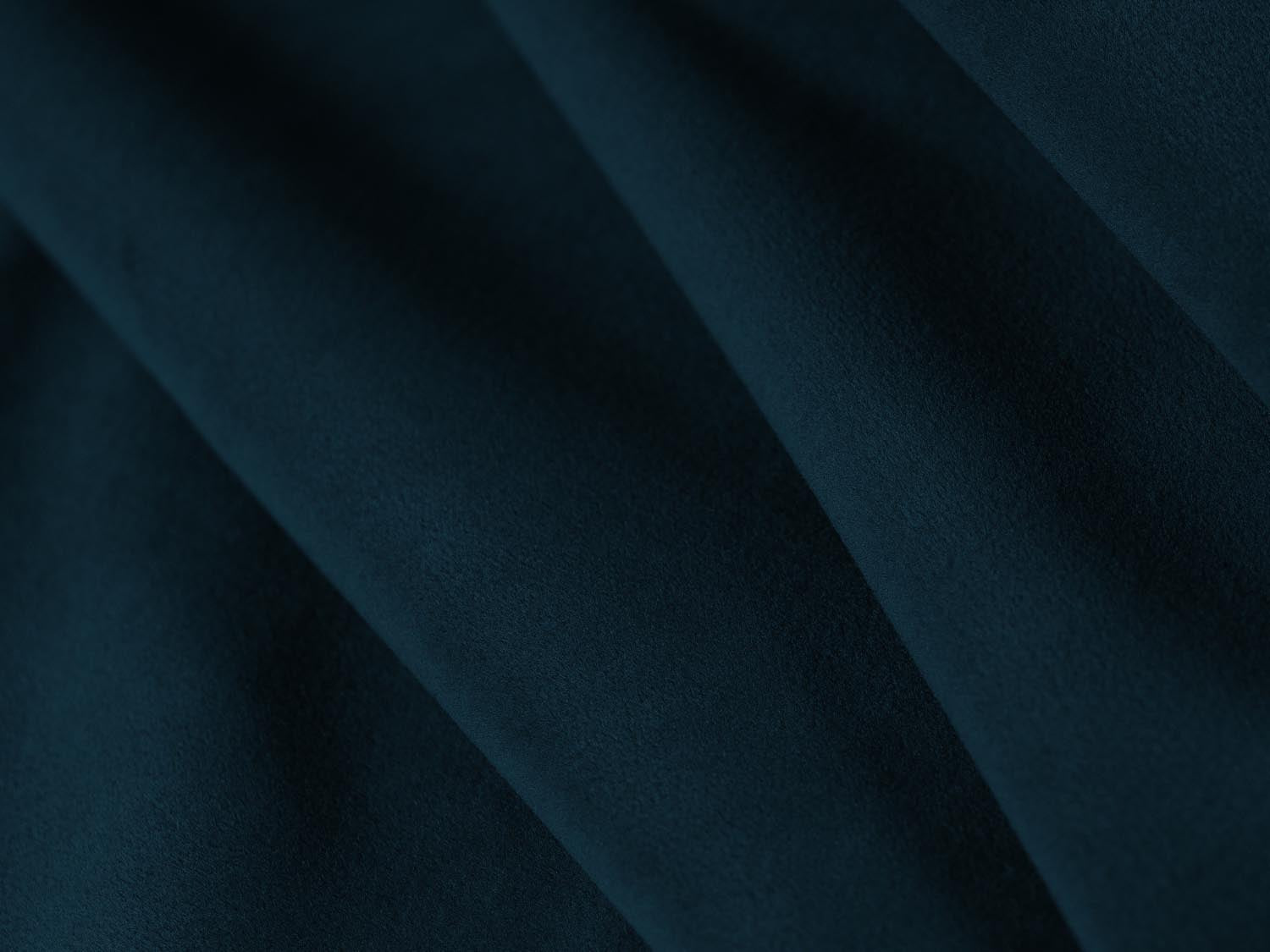 Eleganter Kendal Velour Pouf in tiefem Navy Blau, ideal für stilvolle Akzente und flexible Sitzmöglichkeiten in jedem Raum.