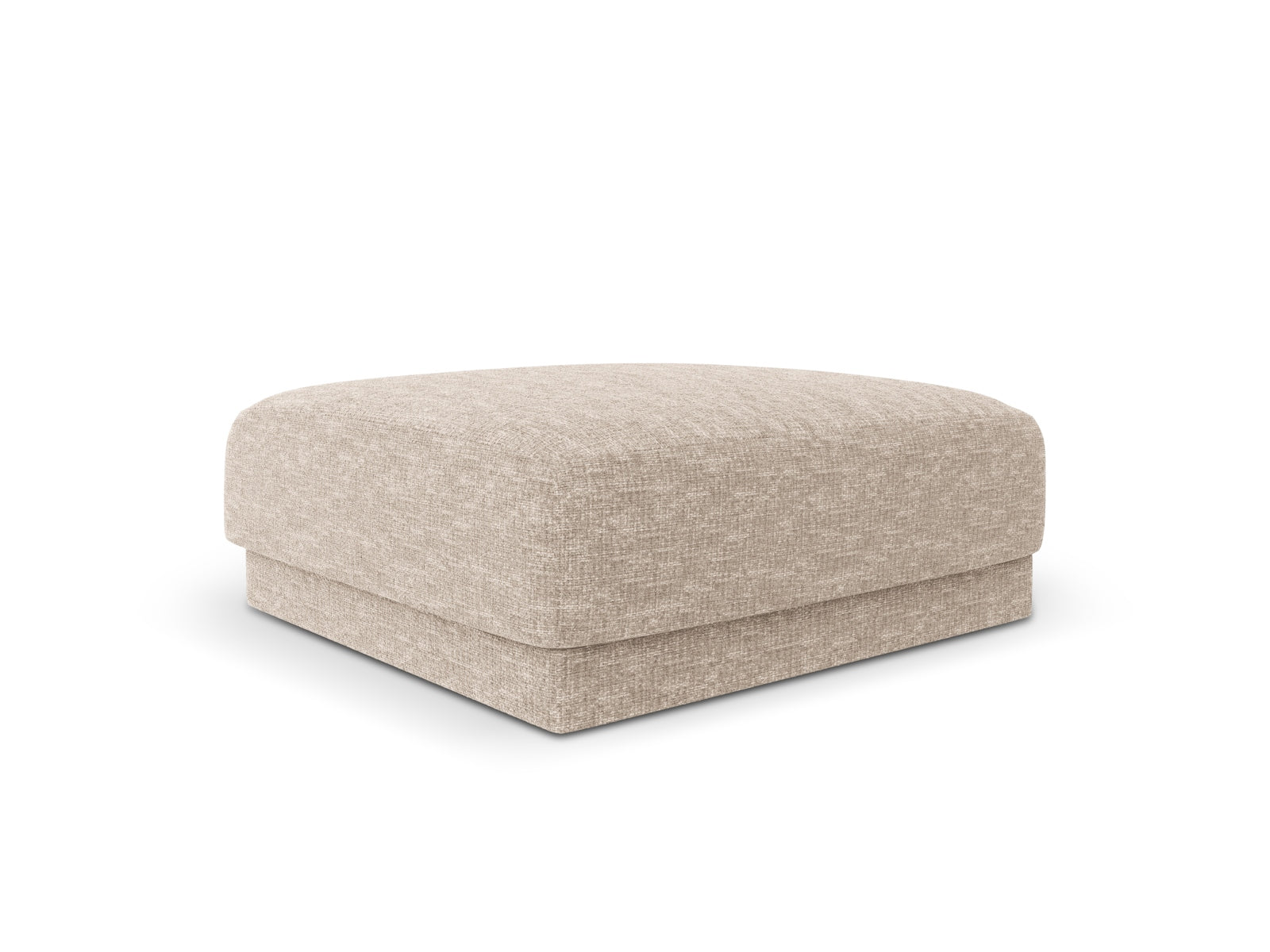 Beige Miley Pouf von Micadoni, stilvoll und bequem, ideal für jeden Raum. Perfekt als Sitzgelegenheit oder Fußablage.