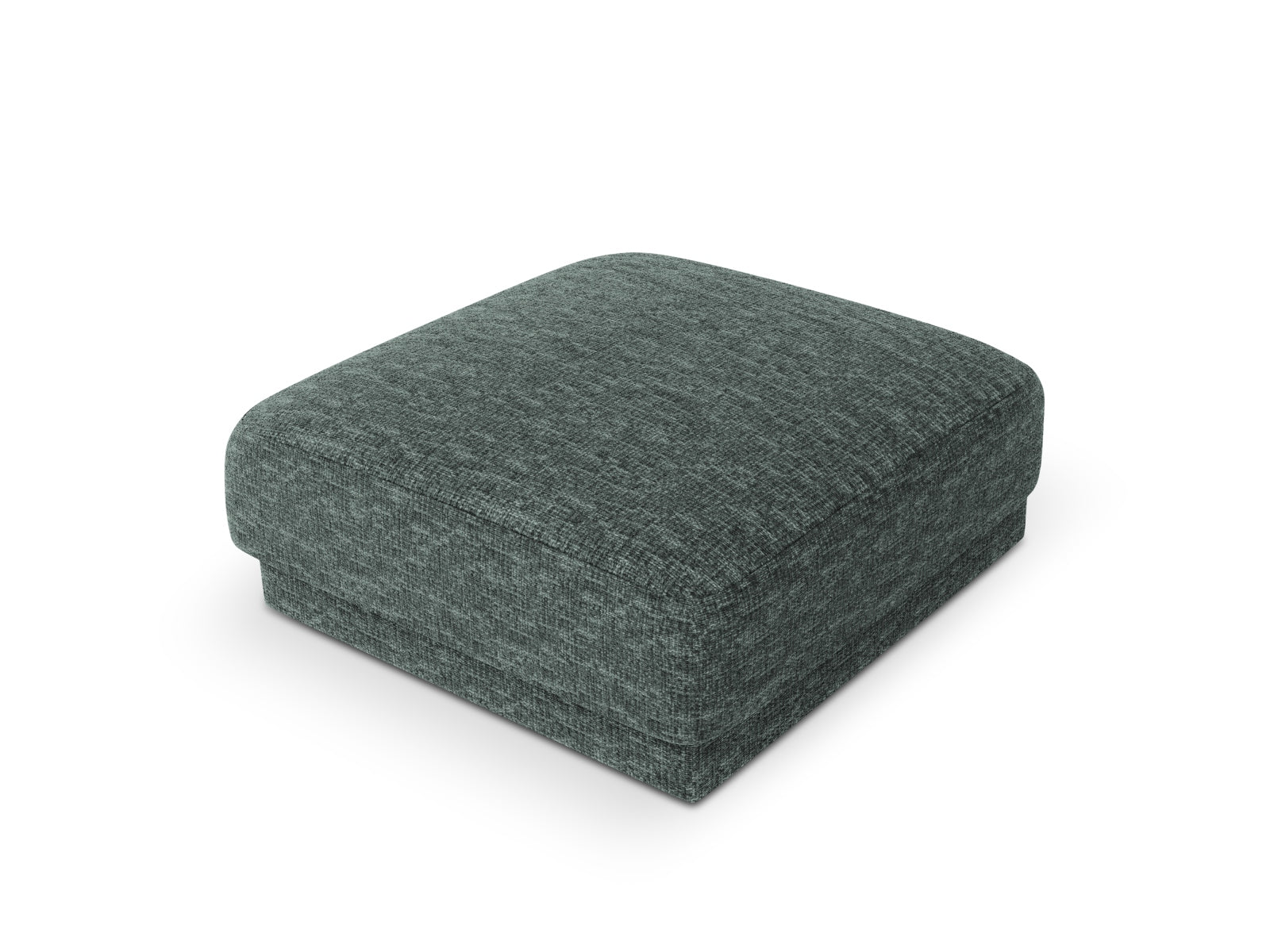 Eleganter Miley Pouf in trendigem Petrol-Haga von Micadoni, perfekt für entspannte Momente und stilvolle Einrichtungsideen.