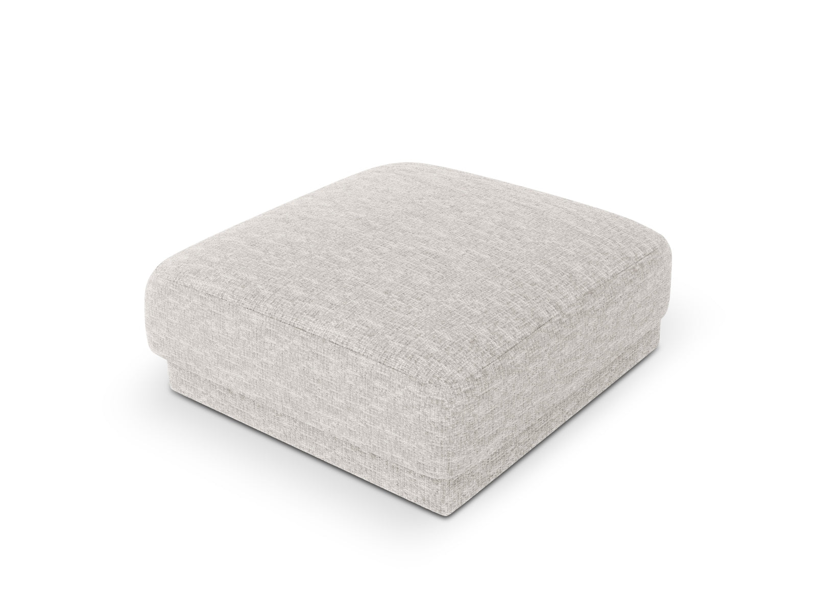 Eleganter Miley Pouf in sanftem Grau von Micadoni, perfekt für entspannte Momente und stilvolle Einrichtungsideen.