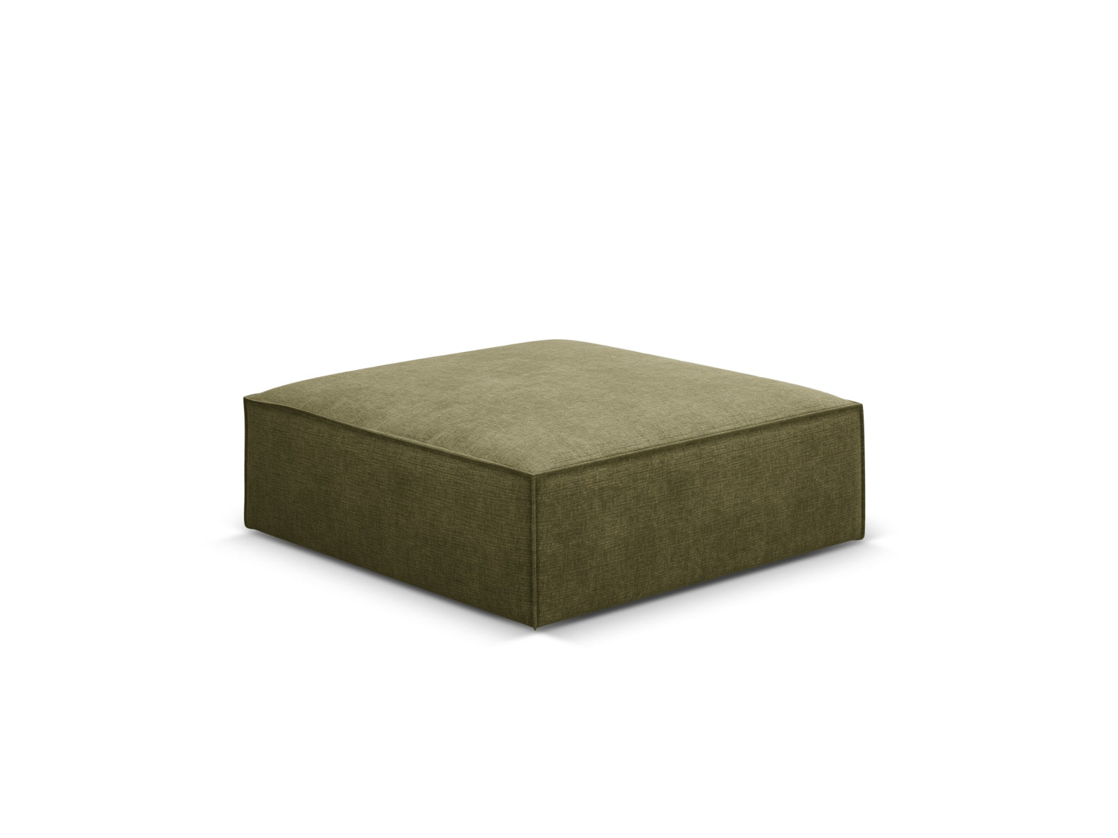 Stylischer Kaelle Pouf in sanftem Grün, ideal für einen modernen Wohnraum. Perfekt als zusätzlicher Sitzplatz oder dekoratives Element.