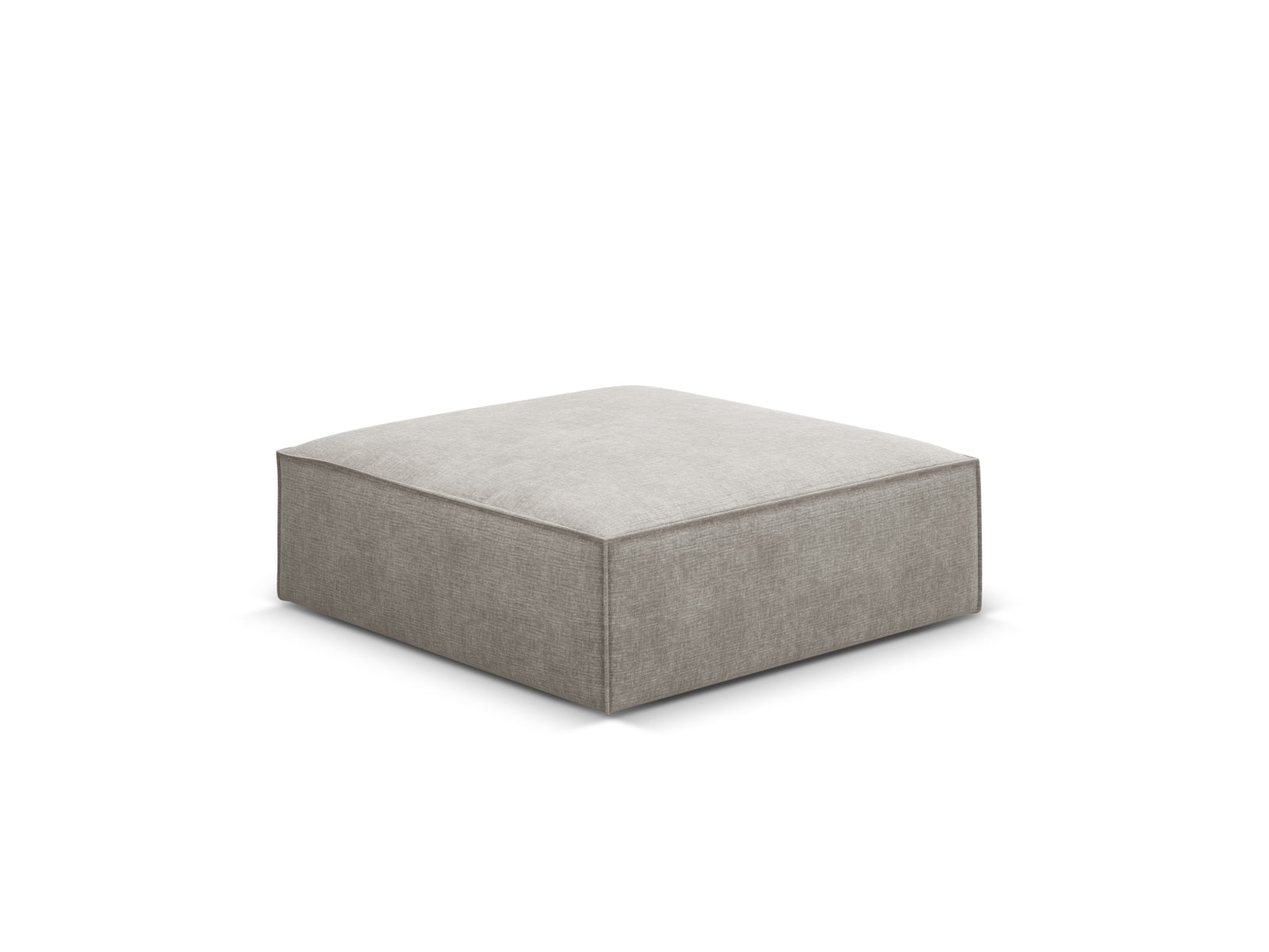 Stylischer Kaelle Pouf in hellem Grau, ideal für jeden Raum. Bequem und vielseitig, perfekt als Sitzgelegenheit oder Fußablage.