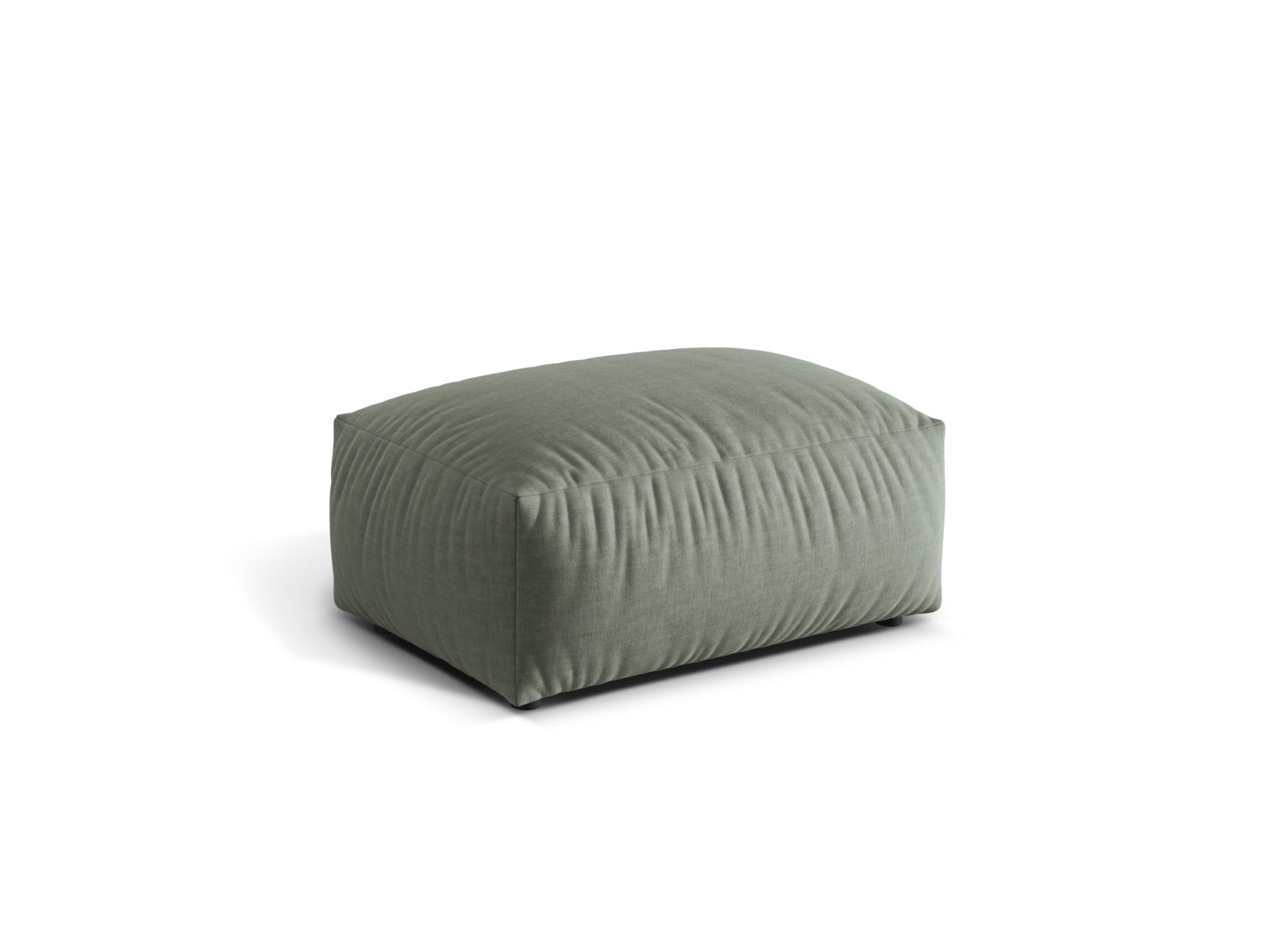 Eleganter Martina Pouf in Moosgrün von Micadoni, ideal für stilvolle Akzente in jedem Raum. Bequem und vielseitig einsetzbar.