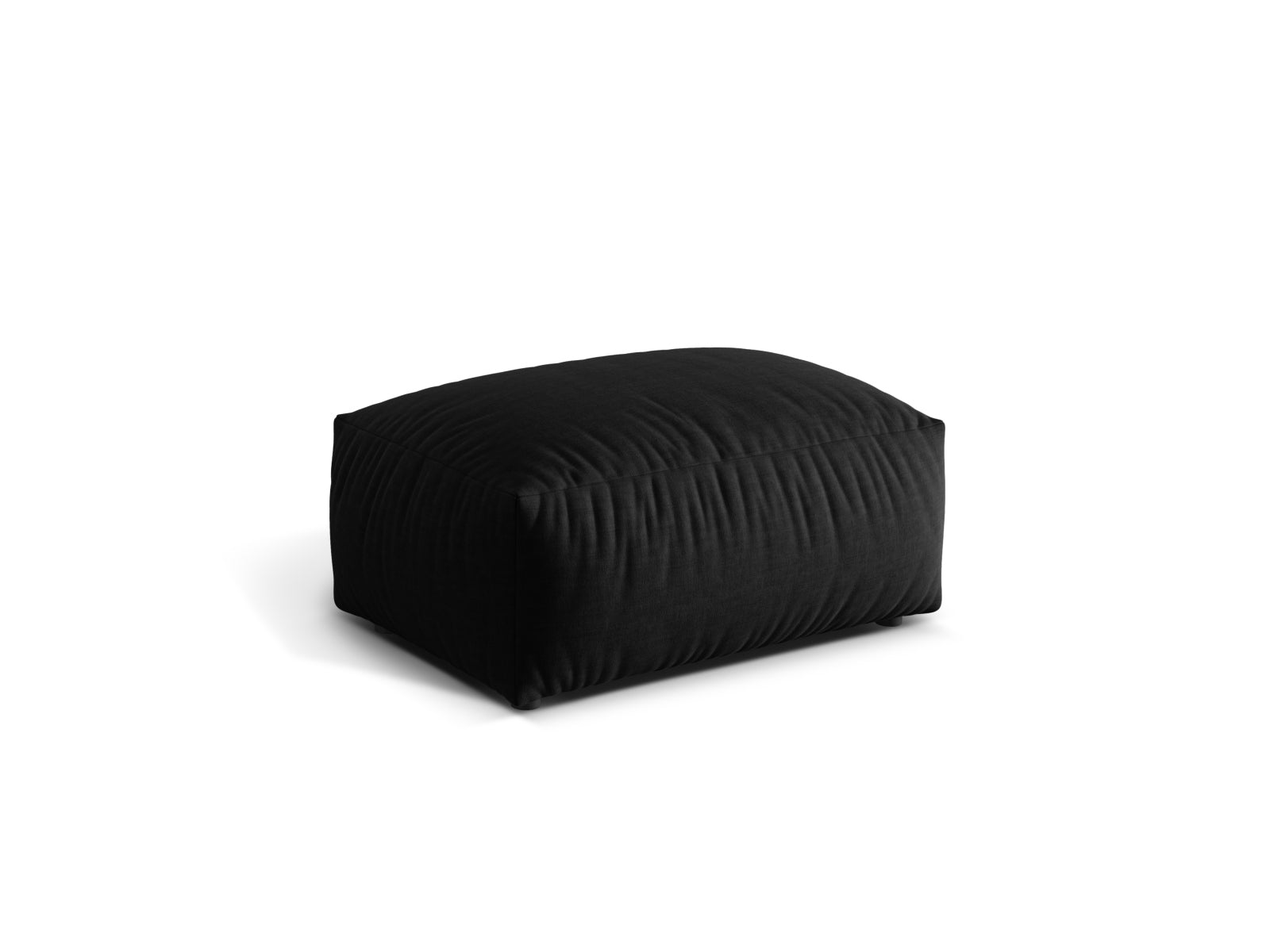 Eleganter Martina Pouf in stilvollem Schwarz, ideal für jeden Raum. Hochwertige Verarbeitung von Micadoni für Komfort und Design.