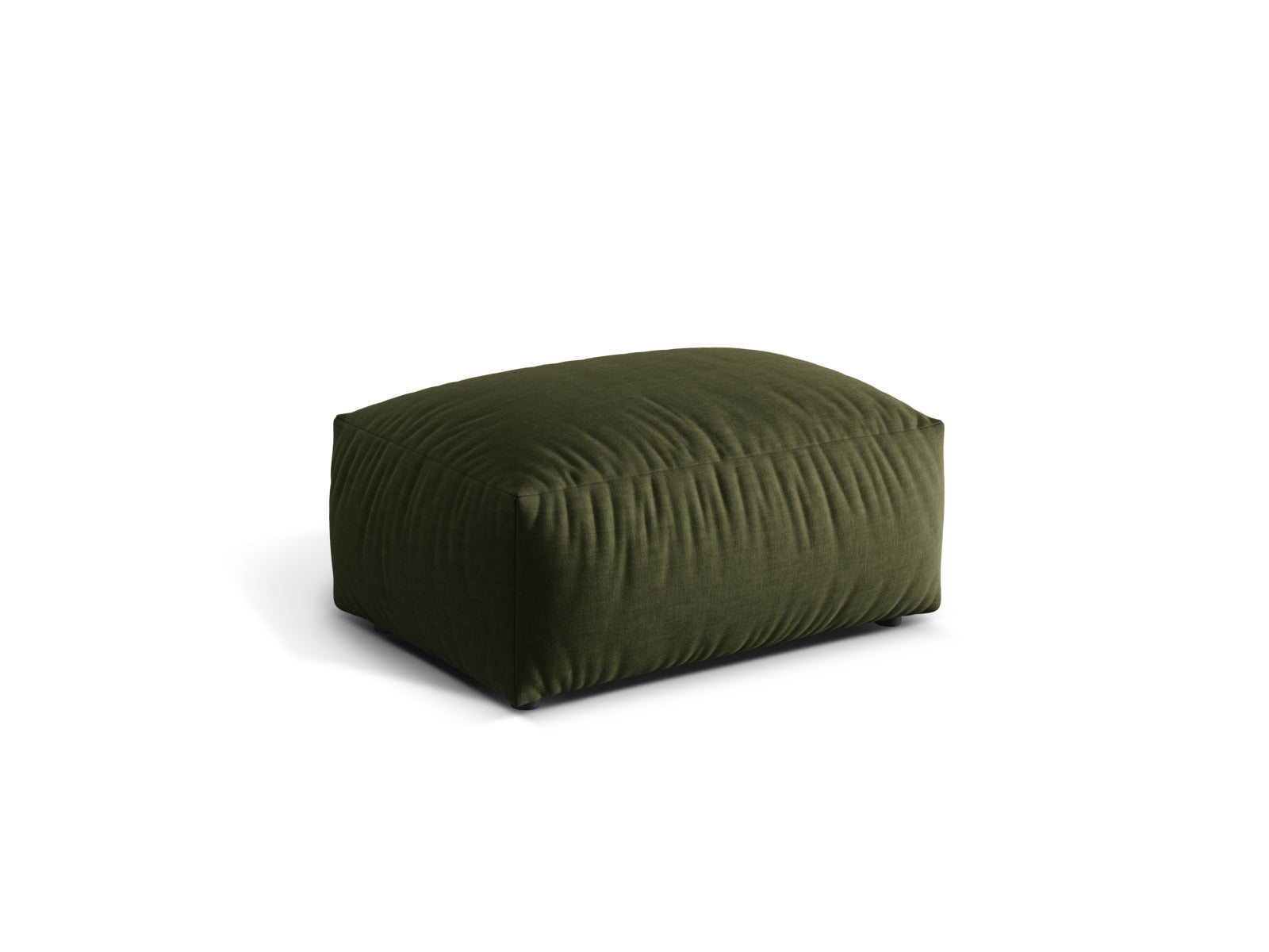 Eleganter Martina Pouf in der Farbe Green-Boston, ideal für stilvolle Akzente in jedem Raum. Hochwertige Verarbeitung von Micadoni.