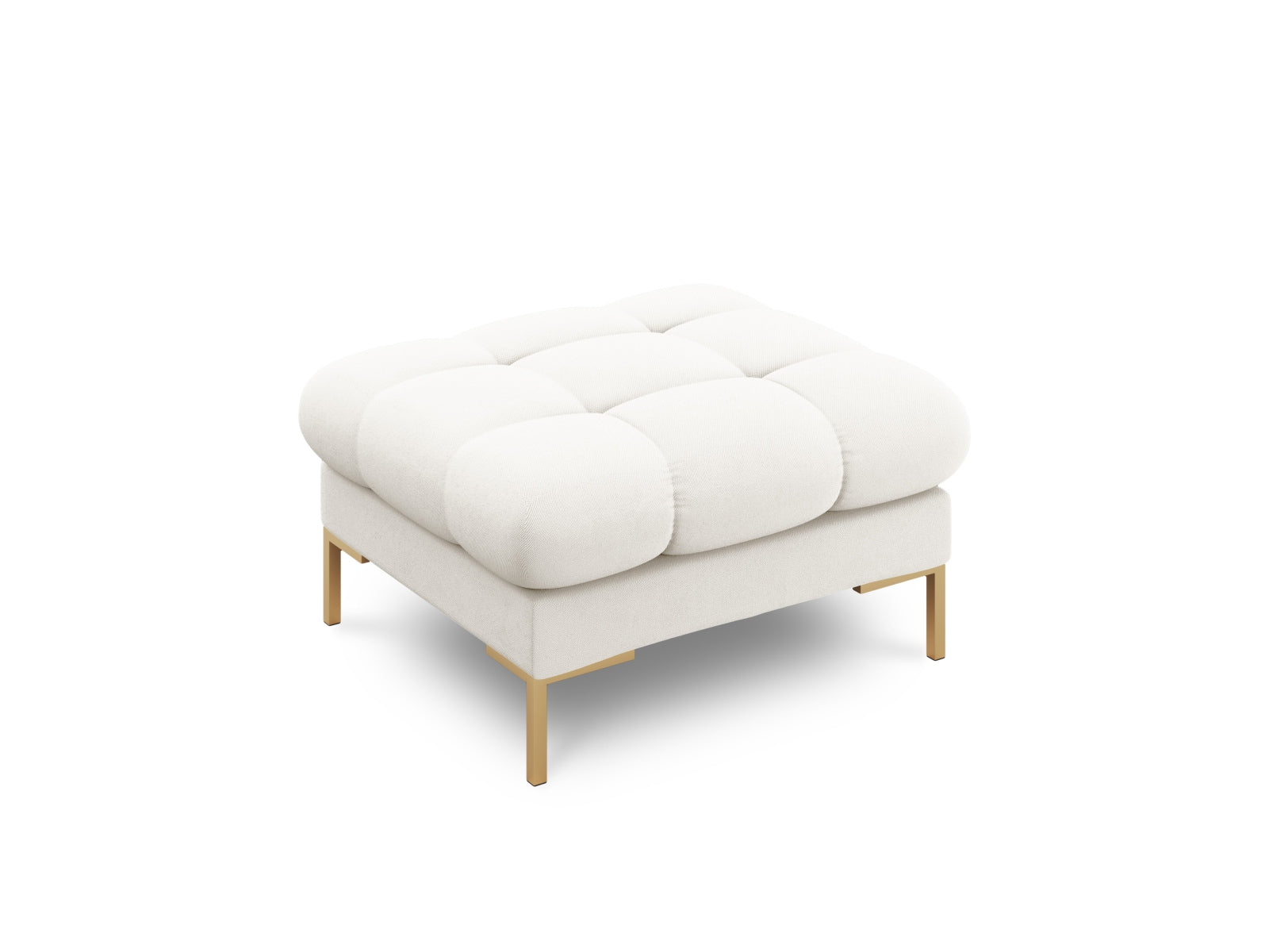 Mamaia Pouf 1 Sitz in Light Beige/Gold präsentiert im Onlineshop von KAQTU Design AG. Pouf ist von Micadoni