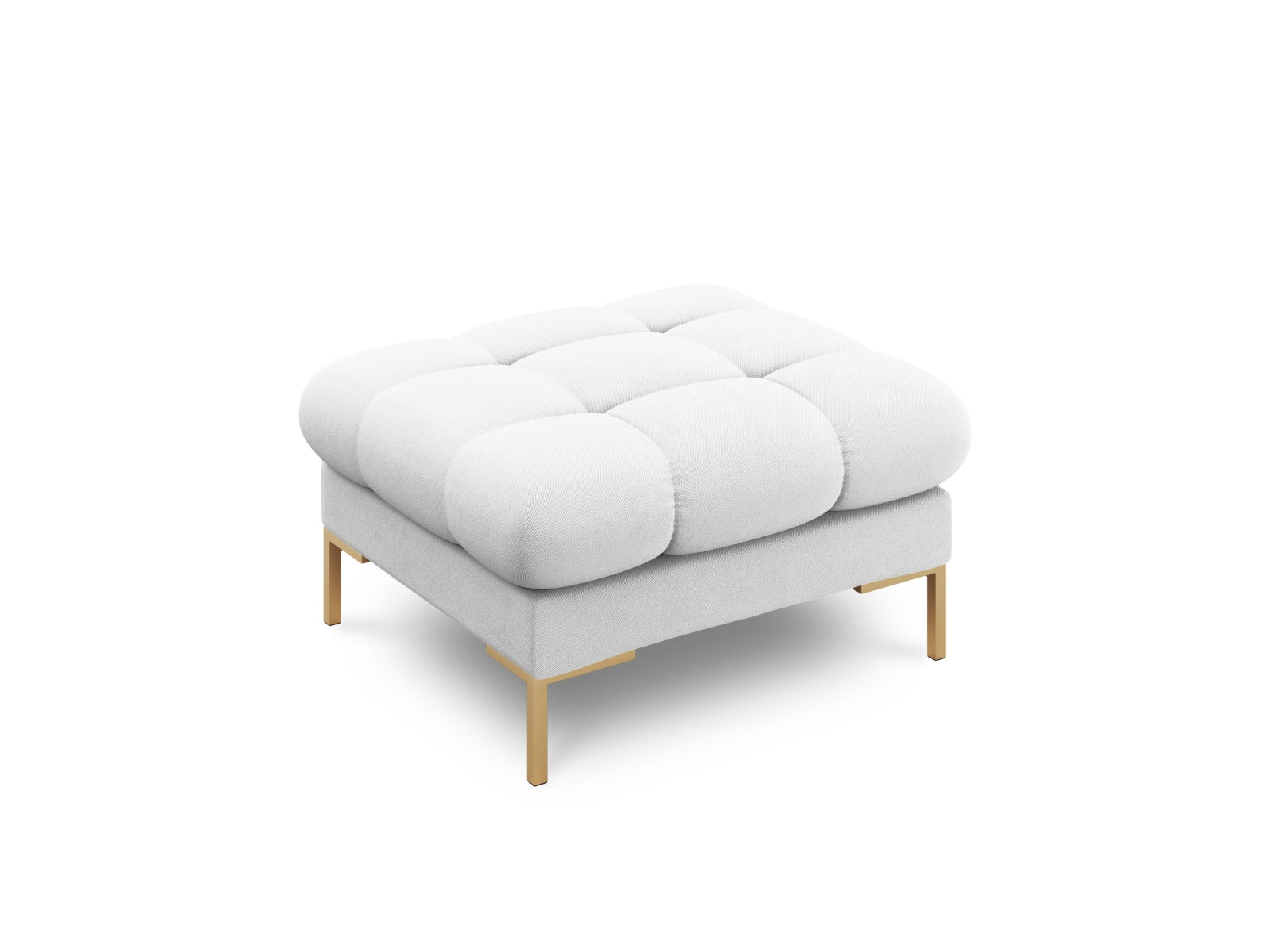 Mamaia Pouf 1 Sitz in Light Grey/Gold präsentiert im Onlineshop von KAQTU Design AG. Pouf ist von Micadoni