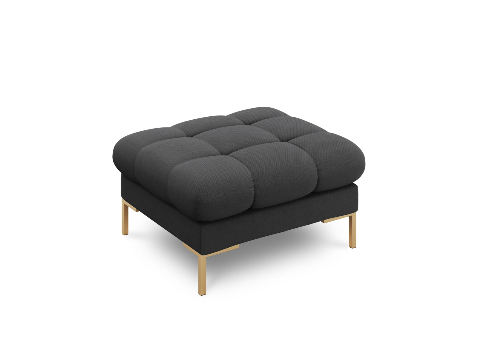 Mamaia Pouf 1 Sitz in Dark Grey/Gold präsentiert im Onlineshop von KAQTU Design AG. Pouf ist von Micadoni
