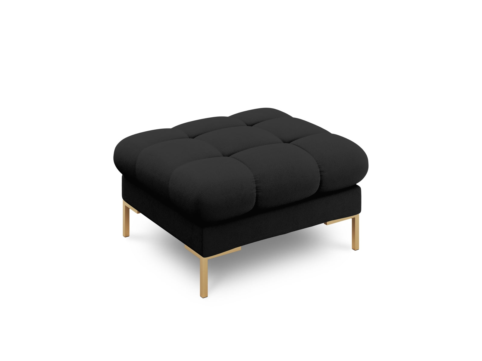 Mamaia Pouf 1 Sitz in Black/Gold präsentiert im Onlineshop von KAQTU Design AG. Pouf ist von Micadoni