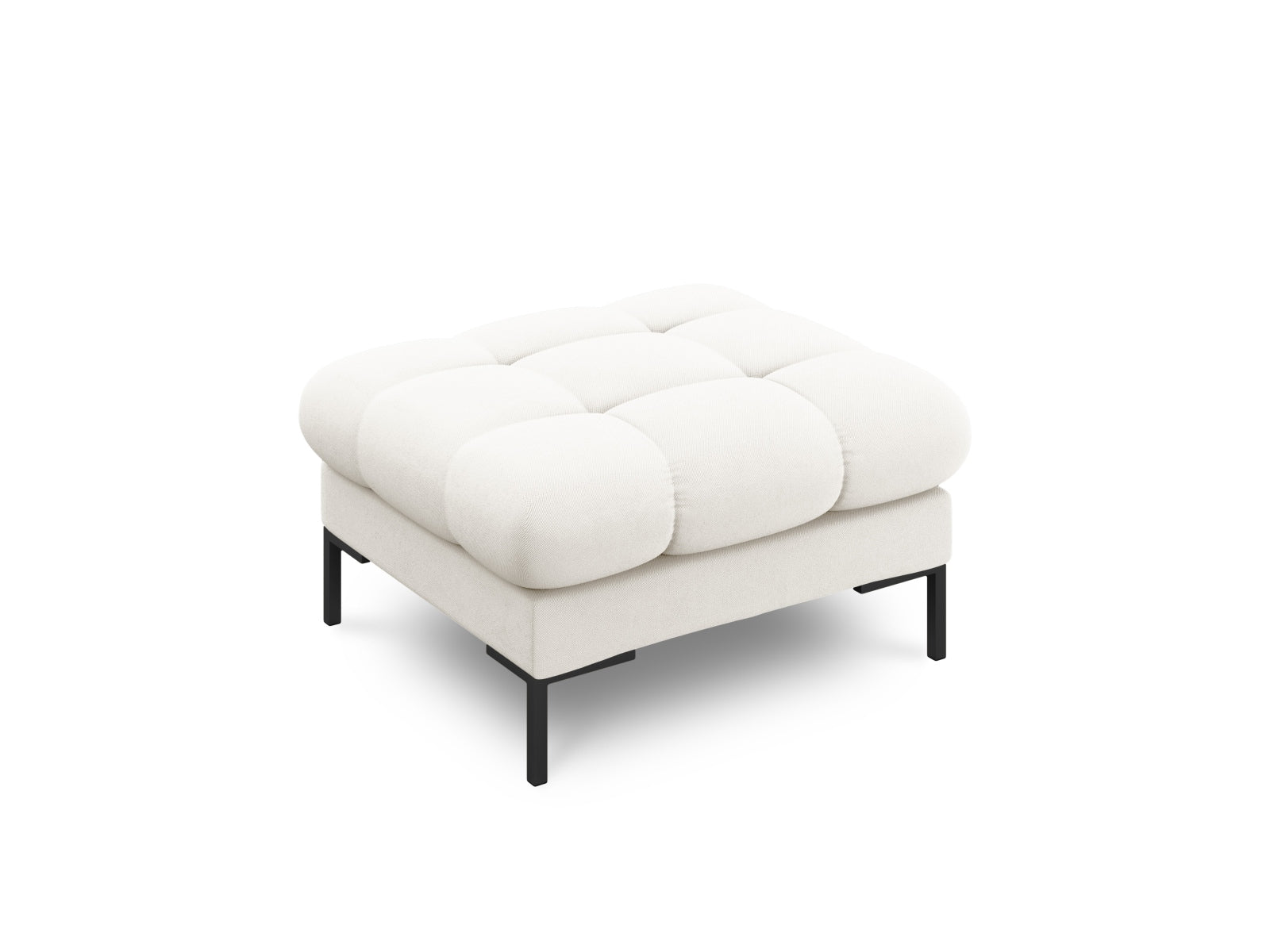 Mamaia Pouf 1 Sitz in Light Beige/Schwarz präsentiert im Onlineshop von KAQTU Design AG. Pouf ist von Micadoni