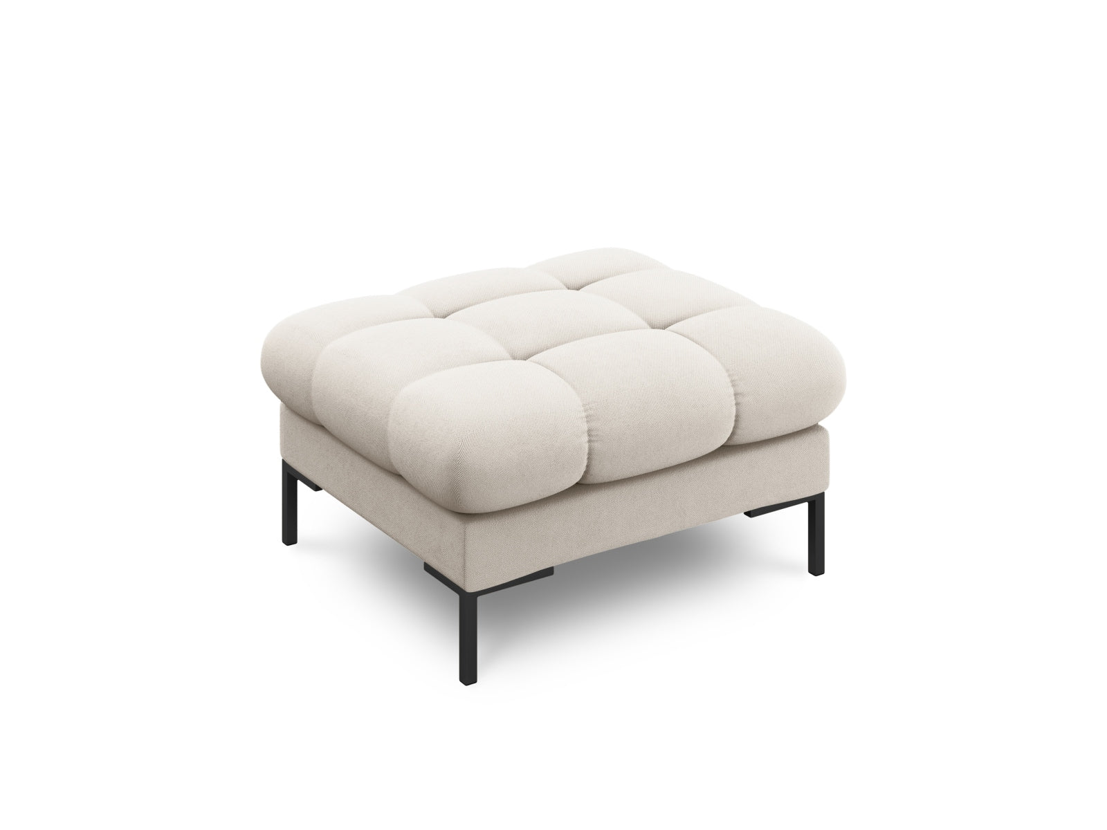 Mamaia Pouf 1 Sitz in Beige/Schwarz präsentiert im Onlineshop von KAQTU Design AG. Pouf ist von Micadoni