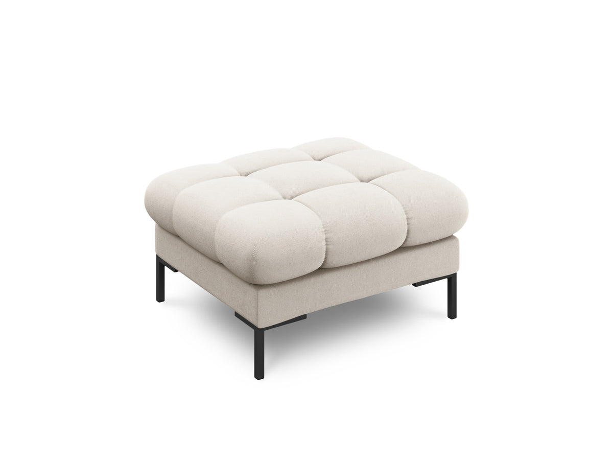 Mamaia Pouf 1 Sitz in Beige/Schwarz-Neve präsentiert im Onlineshop von KAQTU Design AG. Pouf ist von Micadoni
