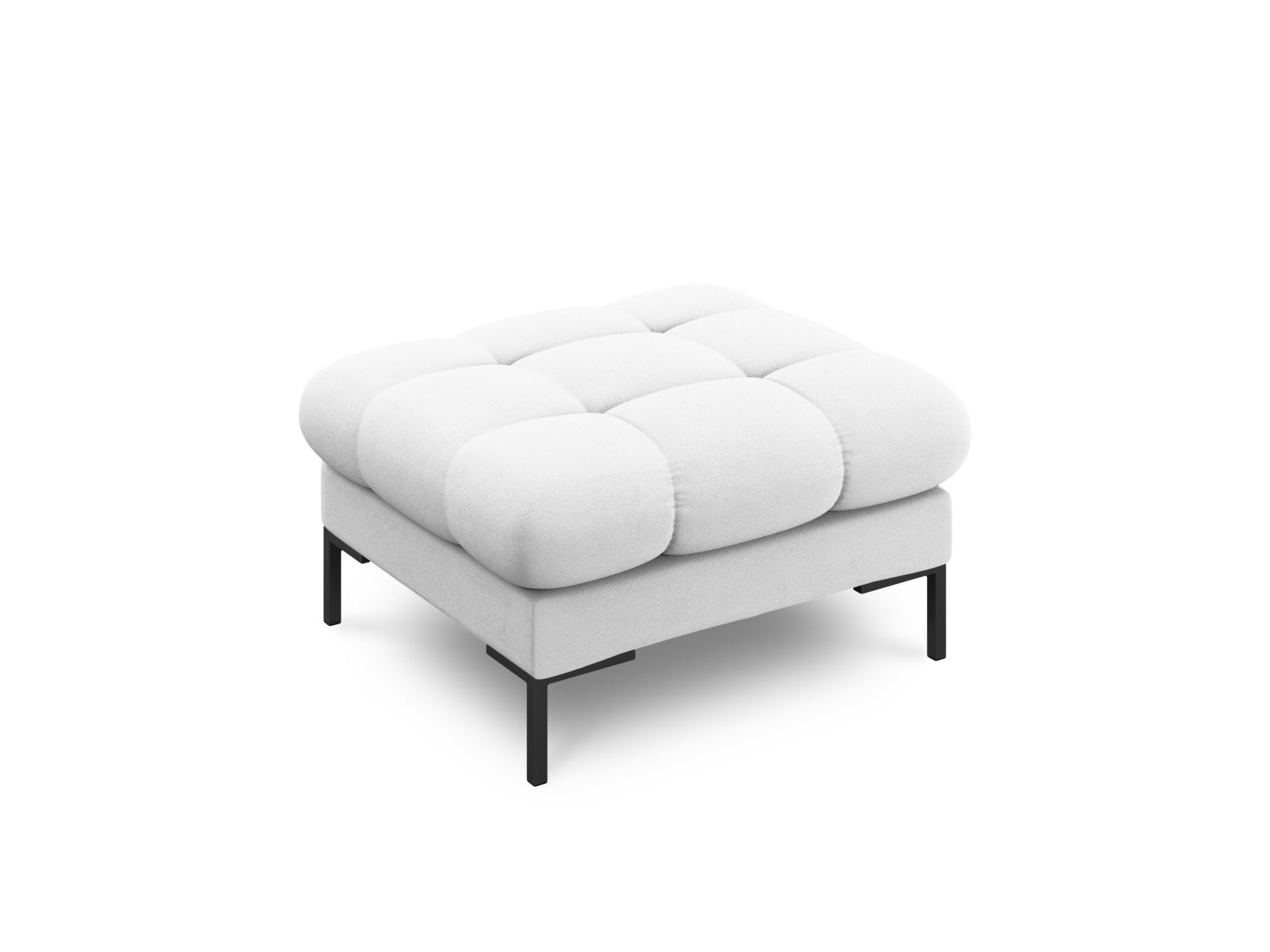 Mamaia Pouf 1 Sitz in Light Grey/Schwarz präsentiert im Onlineshop von KAQTU Design AG. Pouf ist von Micadoni