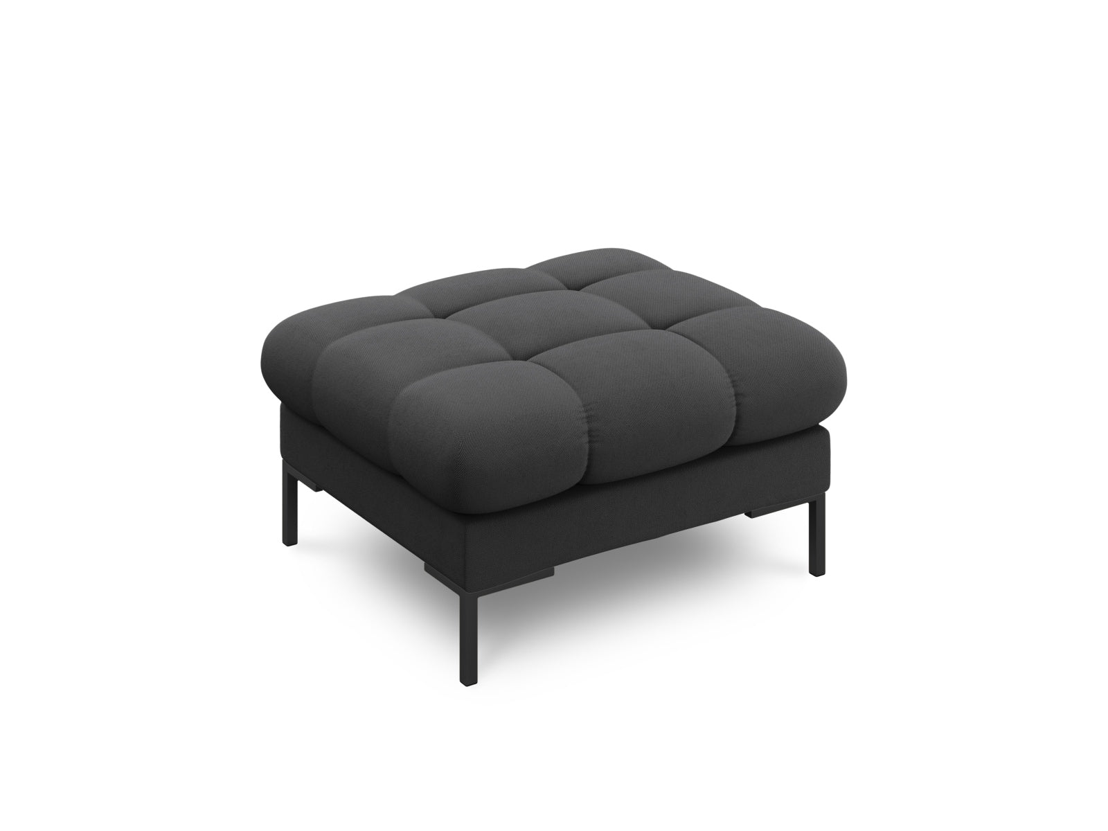 Mamaia Pouf 1 Sitz in Dark Grey/Schwarz-Neve präsentiert im Onlineshop von KAQTU Design AG. Pouf ist von Micadoni