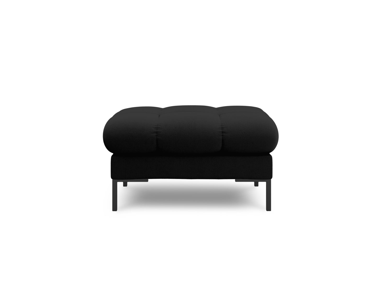 Stylischer Mamaia Pouf in elegantem Schwarz, ideal für jeden Raum. Bequem und vielseitig einsetzbar, perfekt für entspannte Momente.