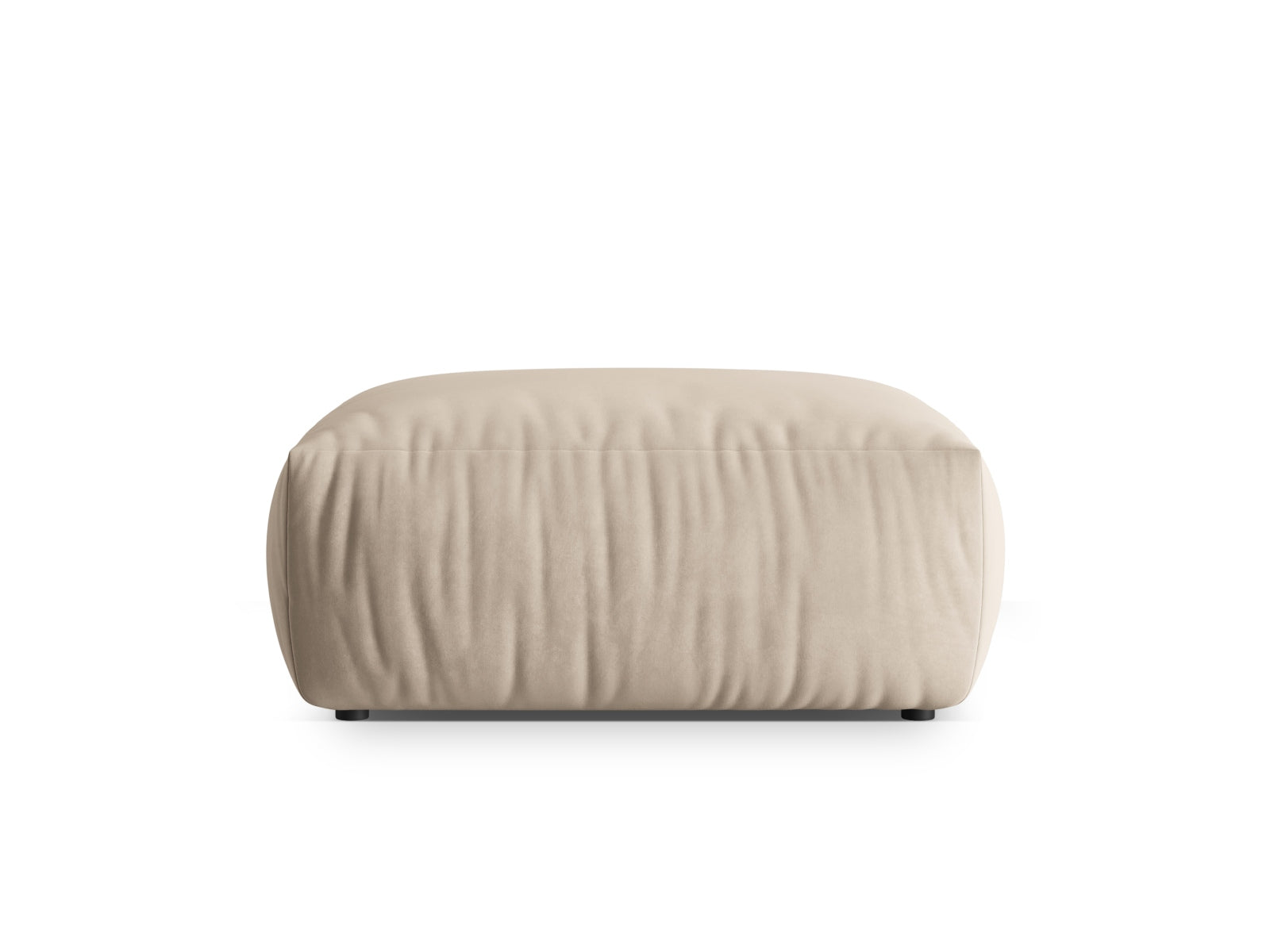 Chris Velour Pouf 1 Sitzer in Ecru präsentiert im Onlineshop von KAQTU Design AG. Modulares Sofa ist von Micadoni
