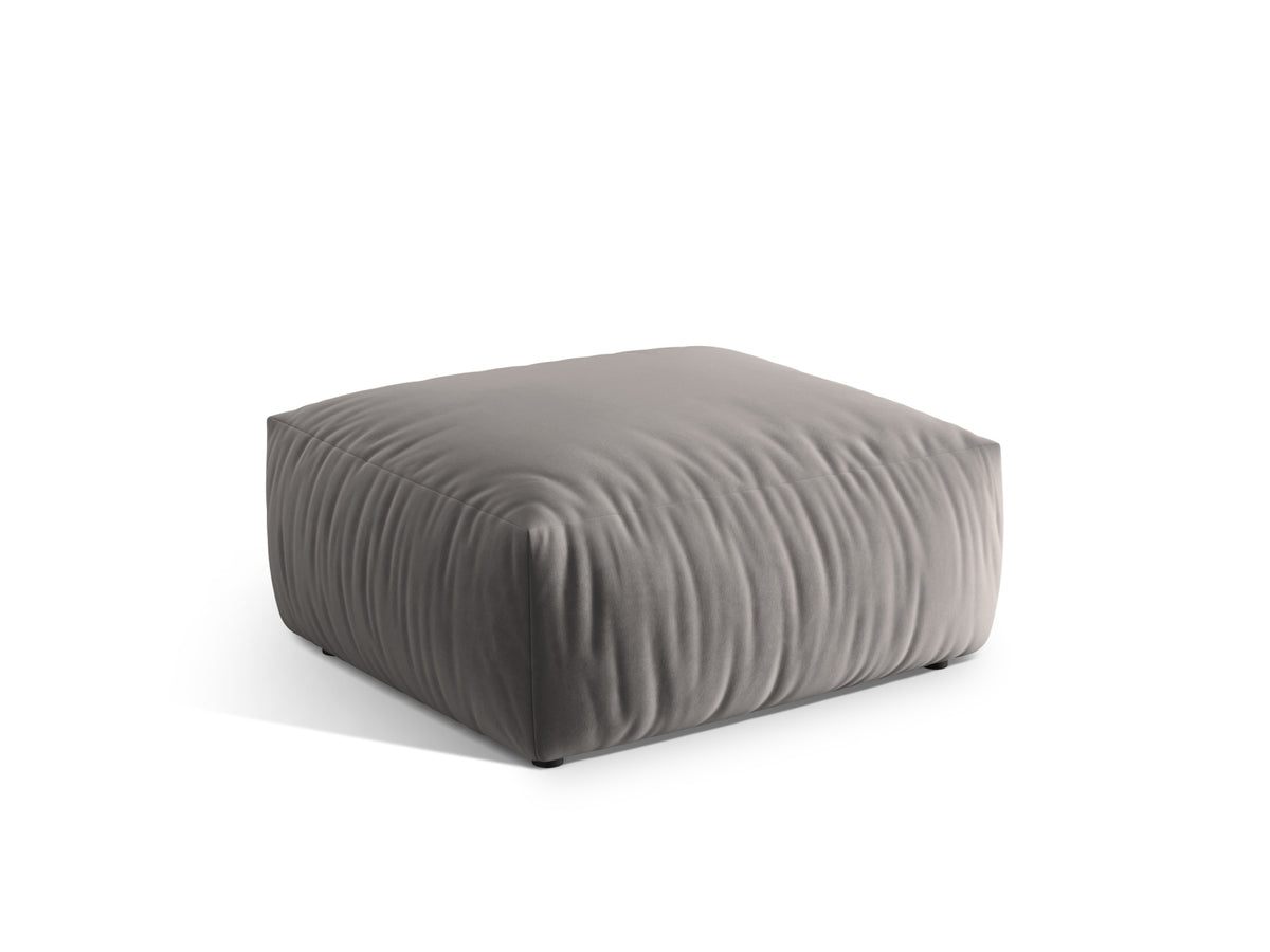 Chris Velour Pouf 1 Sitzer in Grey-Casino präsentiert im Onlineshop von KAQTU Design AG. Modulares Sofa ist von Micadoni
