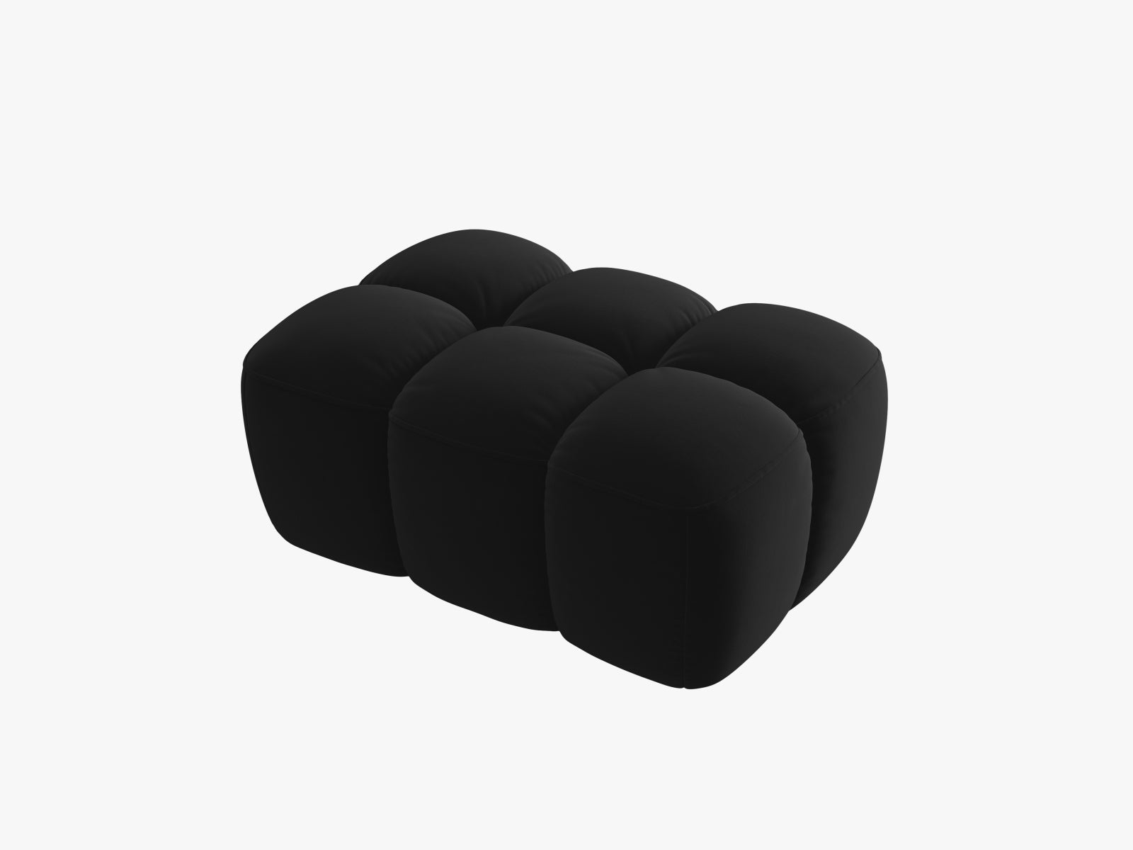 Entdecken Sie den stilvollen Lisa Velour Pouf 1 Sitzer von Micadoni. Ideal für Ihr Zuhause, bietet er Komfort und ein modernes, elegantes Design.