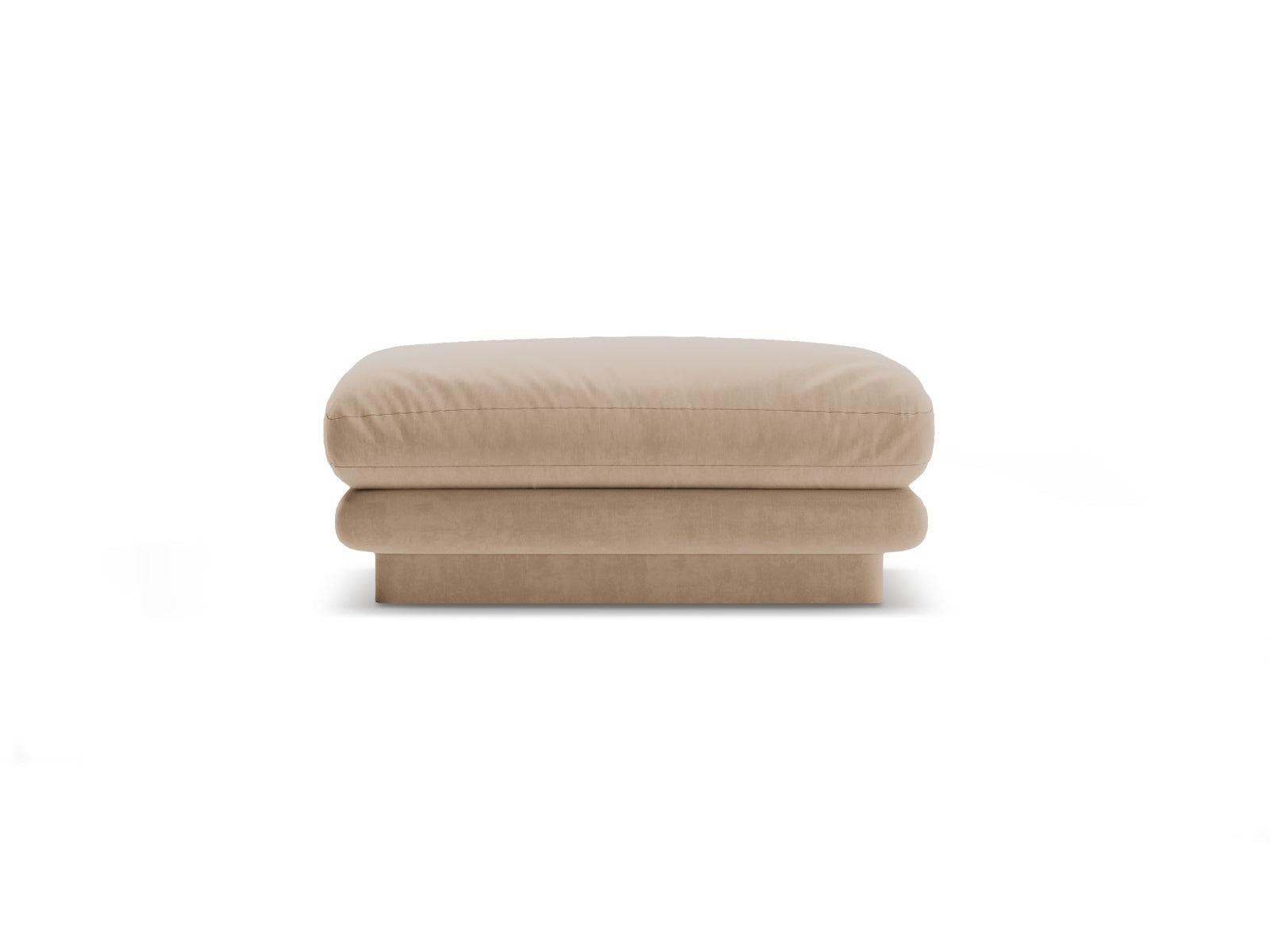 Torino Velour Pouf 1 Sitzer in Sand-Casino präsentiert im Onlineshop von KAQTU Design AG. Modulares Sofa ist von Micadoni