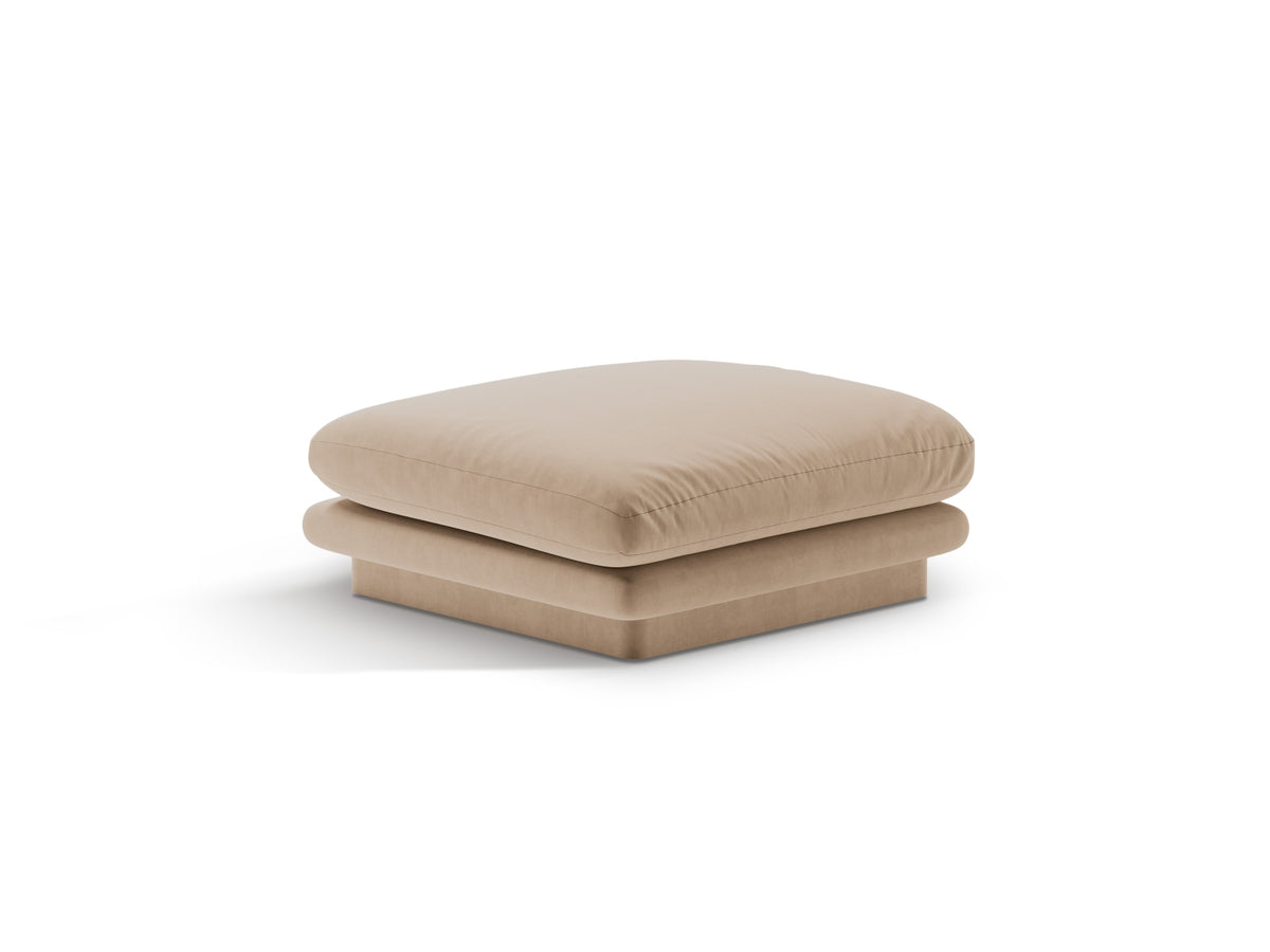 Torino Velour Pouf 1 Sitzer in Sand-Casino präsentiert im Onlineshop von KAQTU Design AG. Modulares Sofa ist von Micadoni