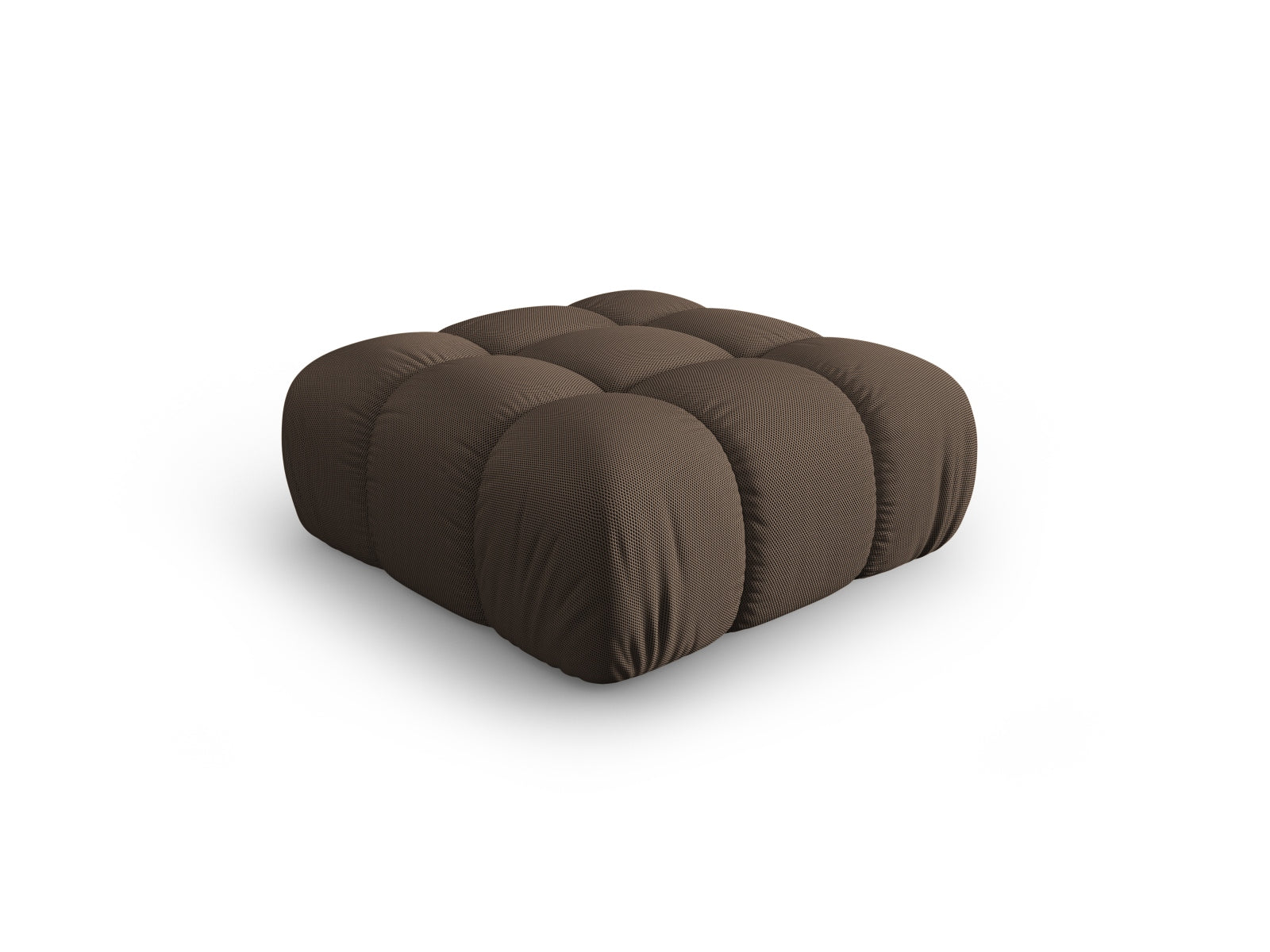 Eleganter Bellis Pouf von Micadoni, 94 cm, in warmem Braun, ideal für stilvolle Wohnräume und gemütliche Sitzgelegenheiten.