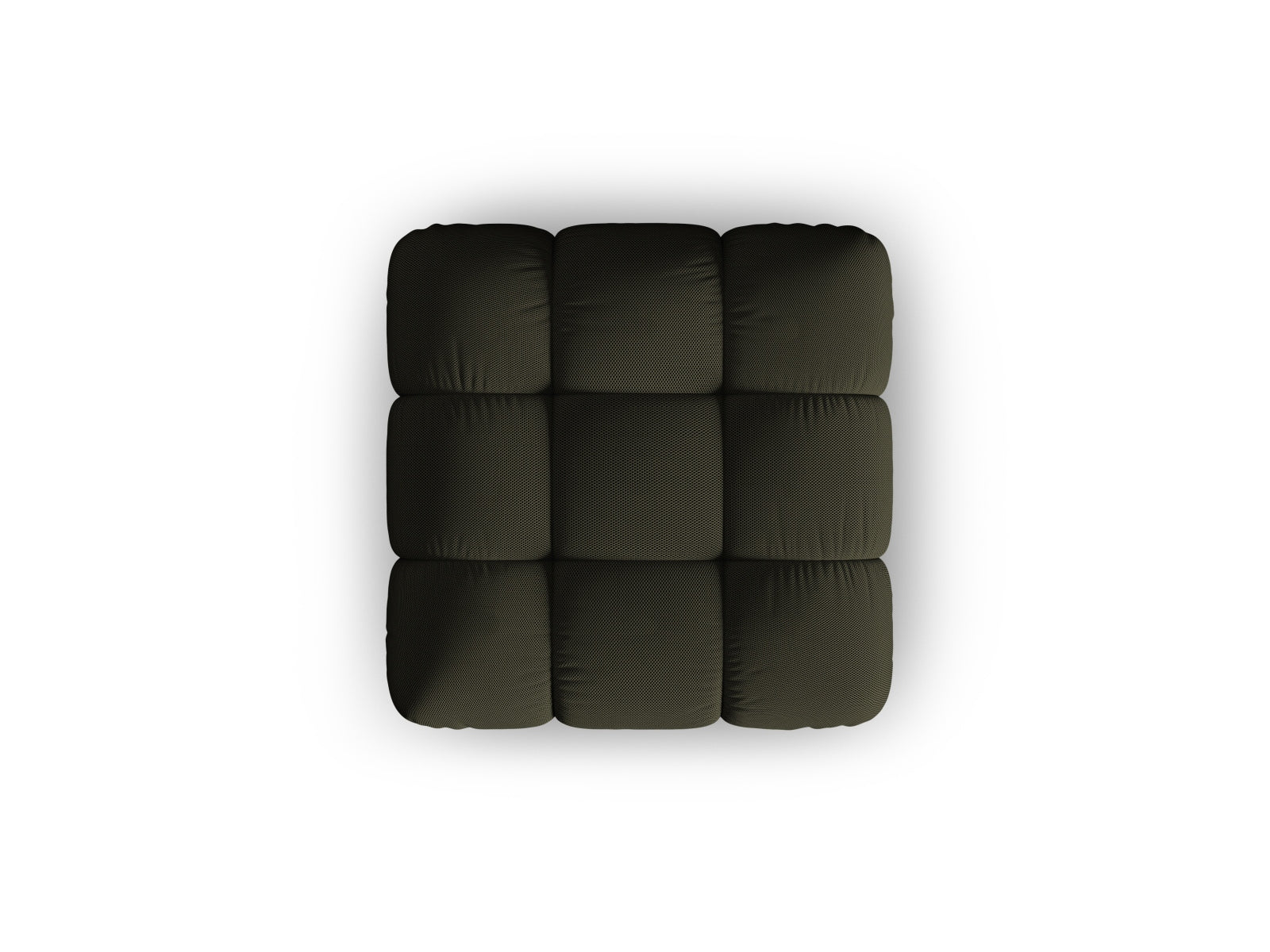 Stylischer Bellis Pouf von Micadoni in Amazon Green-Sonic, perfekt für gemütliche Akzente und zeitgemäße Inneneinrichtungen.
