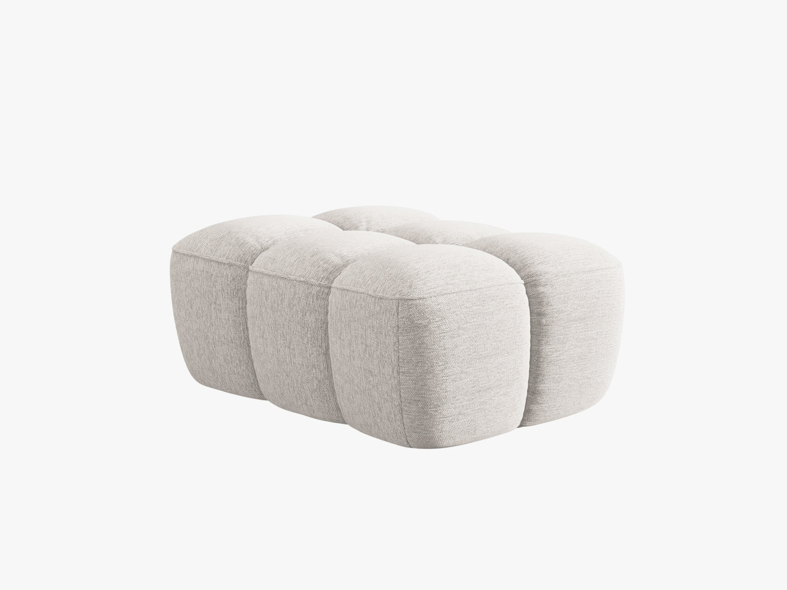 Lisa Pouf 1 Sitzer in Light Grey präsentiert im Onlineshop von KAQTU Design AG. Modulares Sofa ist von Micadoni
