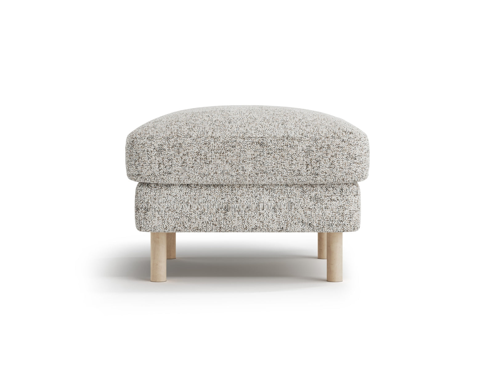 Eden Pouf 1 Sitzer in Beige Melange präsentiert im Onlineshop von KAQTU Design AG. Modulares Sofa ist von Micadoni