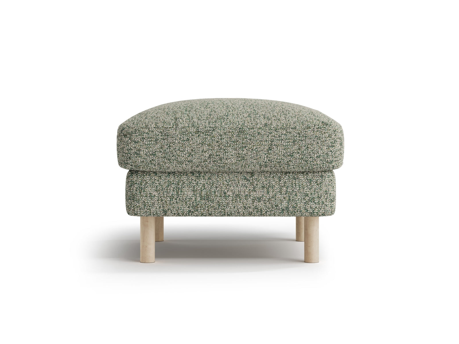 Eden Pouf 1 Sitzer in Moss Green Melange-Puente präsentiert im Onlineshop von KAQTU Design AG. Modulares Sofa ist von Micadoni