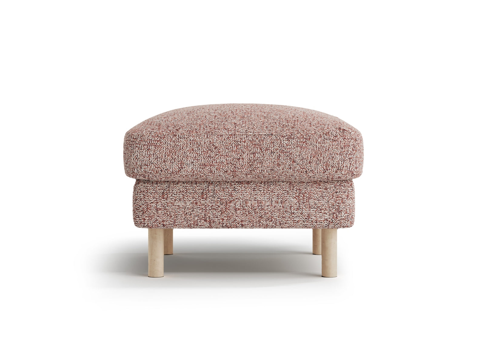 Eden Pouf 1 Sitzer in Pink Melange-Puente präsentiert im Onlineshop von KAQTU Design AG. Modulares Sofa ist von Micadoni